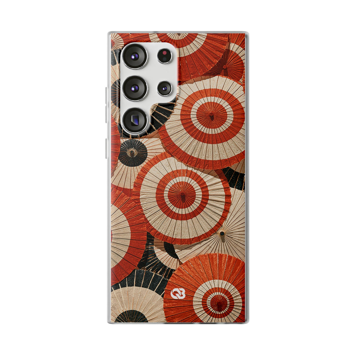 Vermilion Wagasa Motif · Lite Phone Case for Samsung · Red