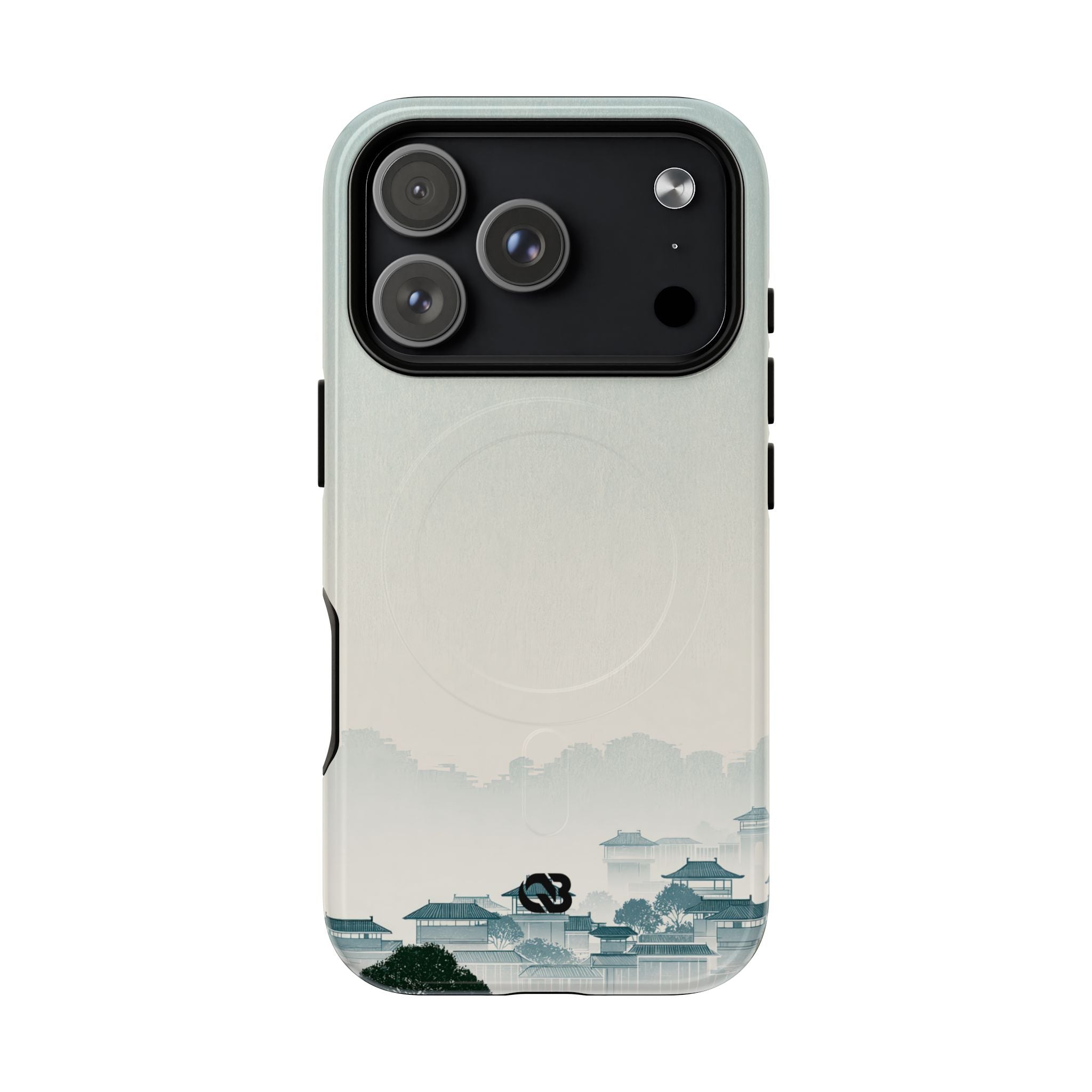 Blue Tough 2.0 Magsafe Phone Case for iPhone - Mist Valley Pagoda