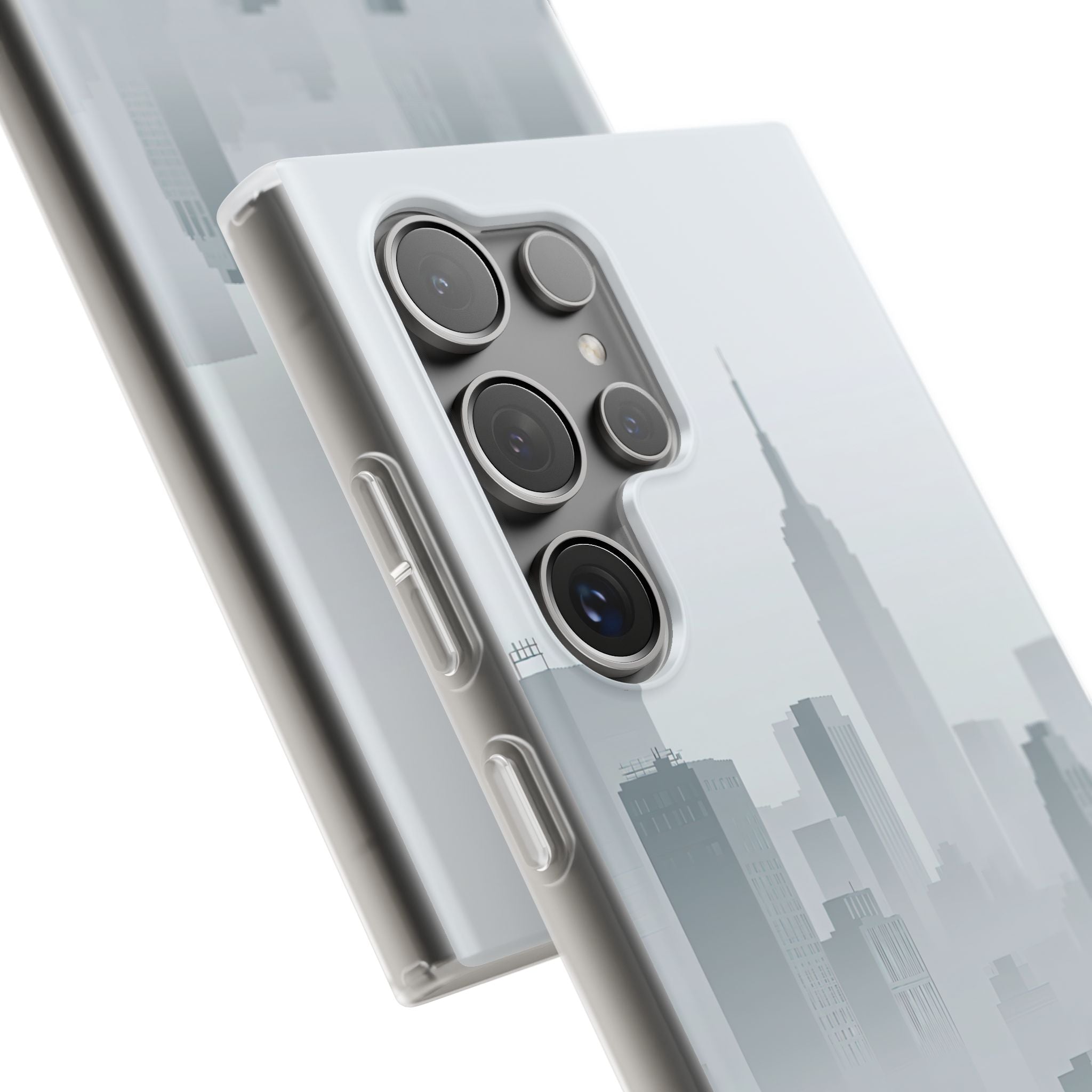 Grey Lite Phone Case for Samsung - Steel Mist Skyline