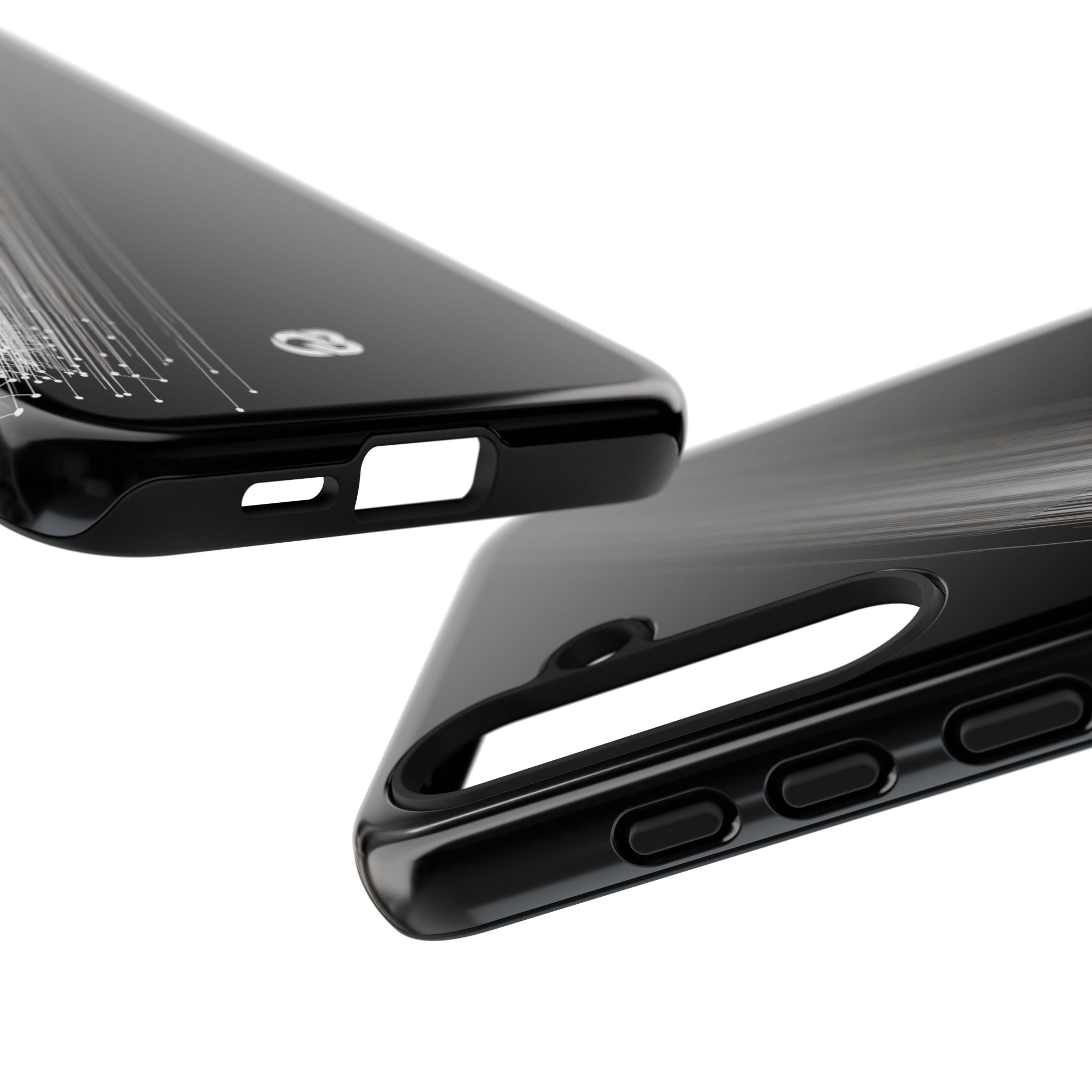 Black Tough Phone Case for Samsung - Linear Velocity Beam