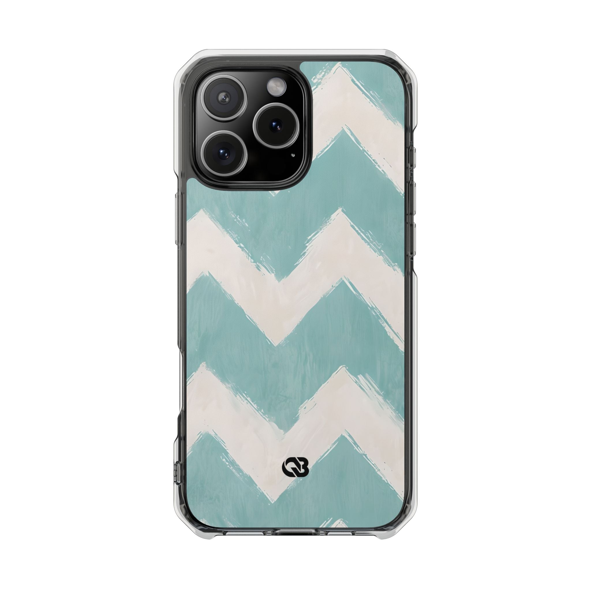 Teal Painted Chevron · Custodia Impact per iPhone · Magsafe