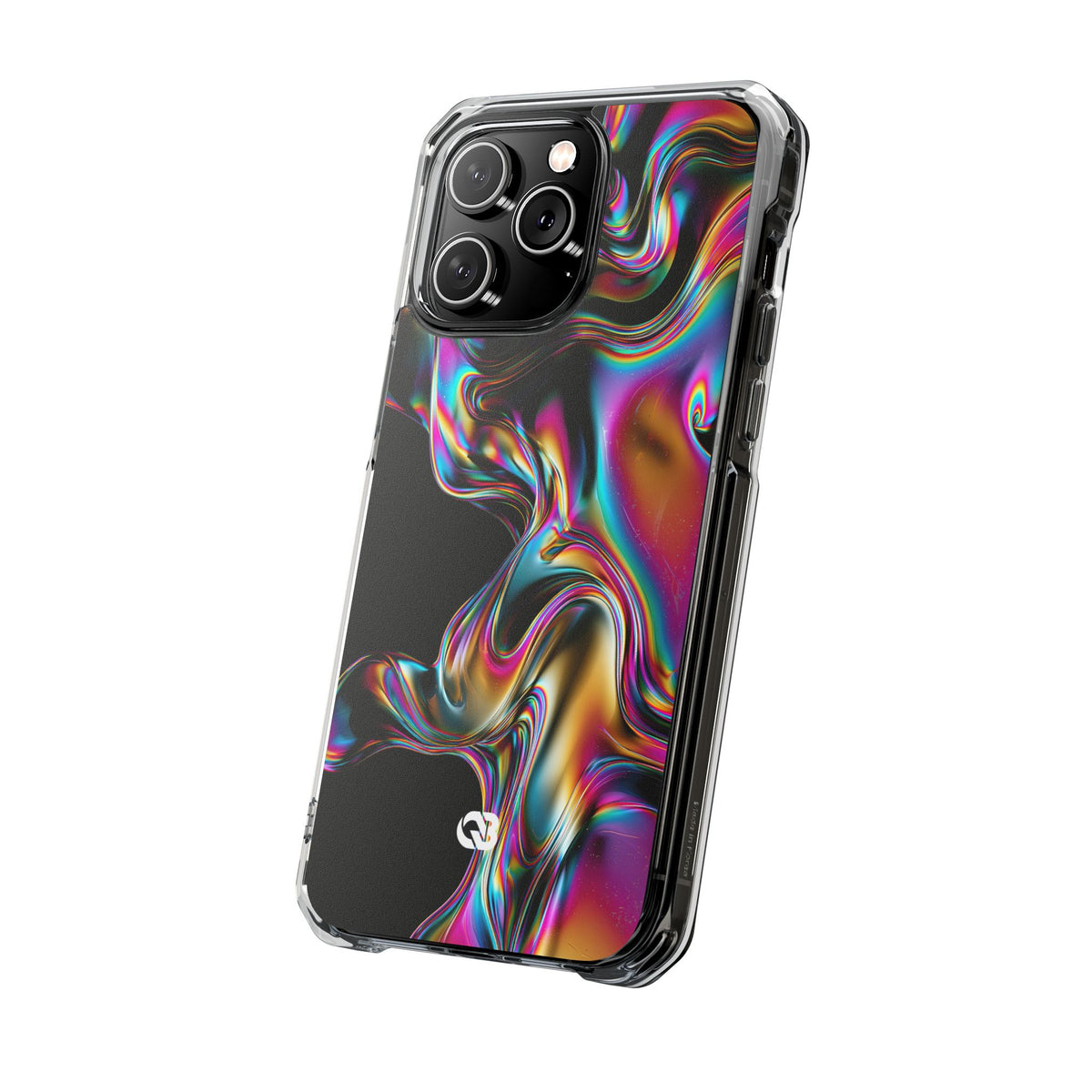 Purple Impact MagSafe Phone Case for iPhone - Liquid Neon Chrome