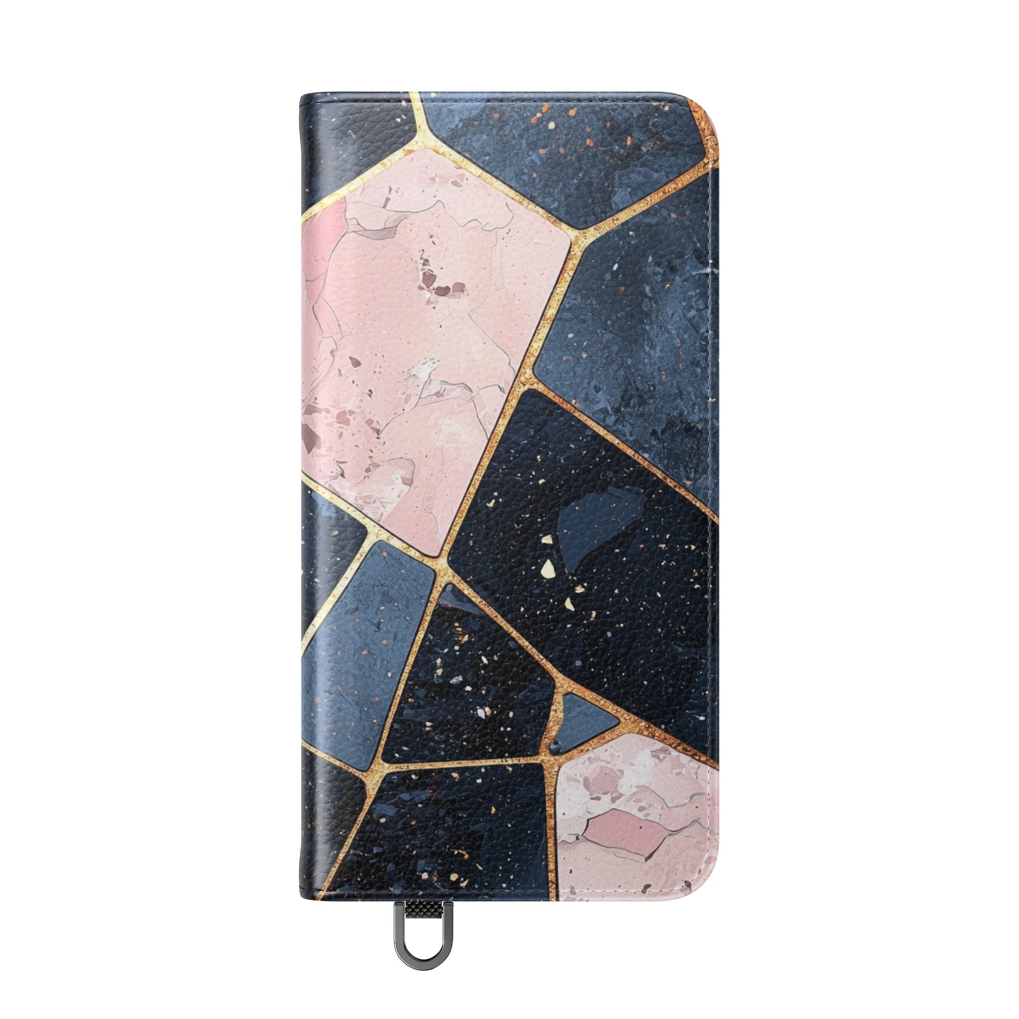 Golden Mosaic Navy - Samsung S25 Case - Wallet
