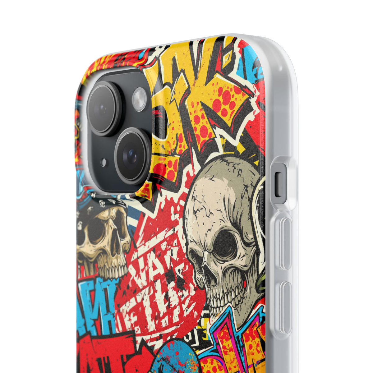 Skate Skull Riot · Lite Phone Case for iPhone · Red