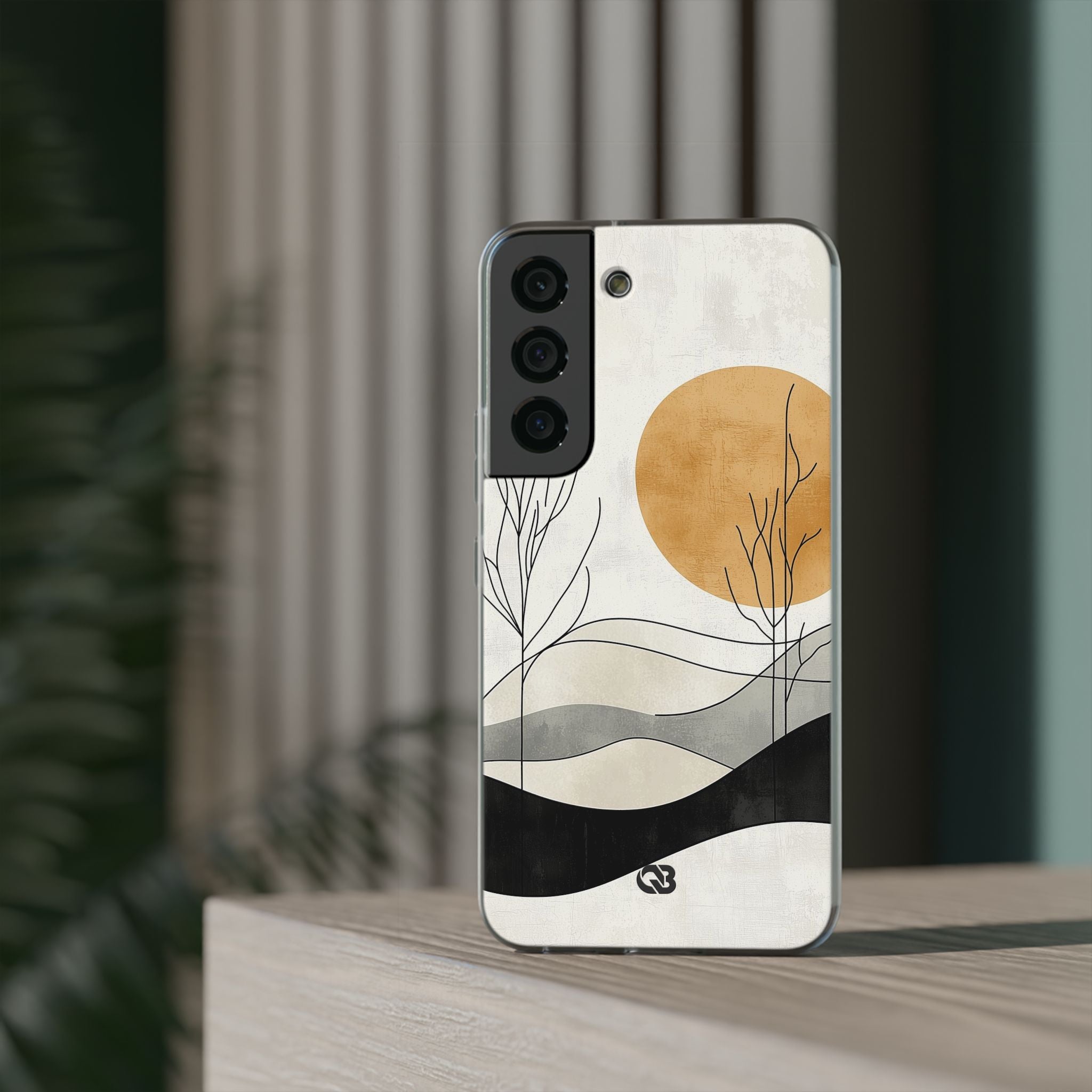 Burnt Horizon Lines · Soft Phone Case for Samsung