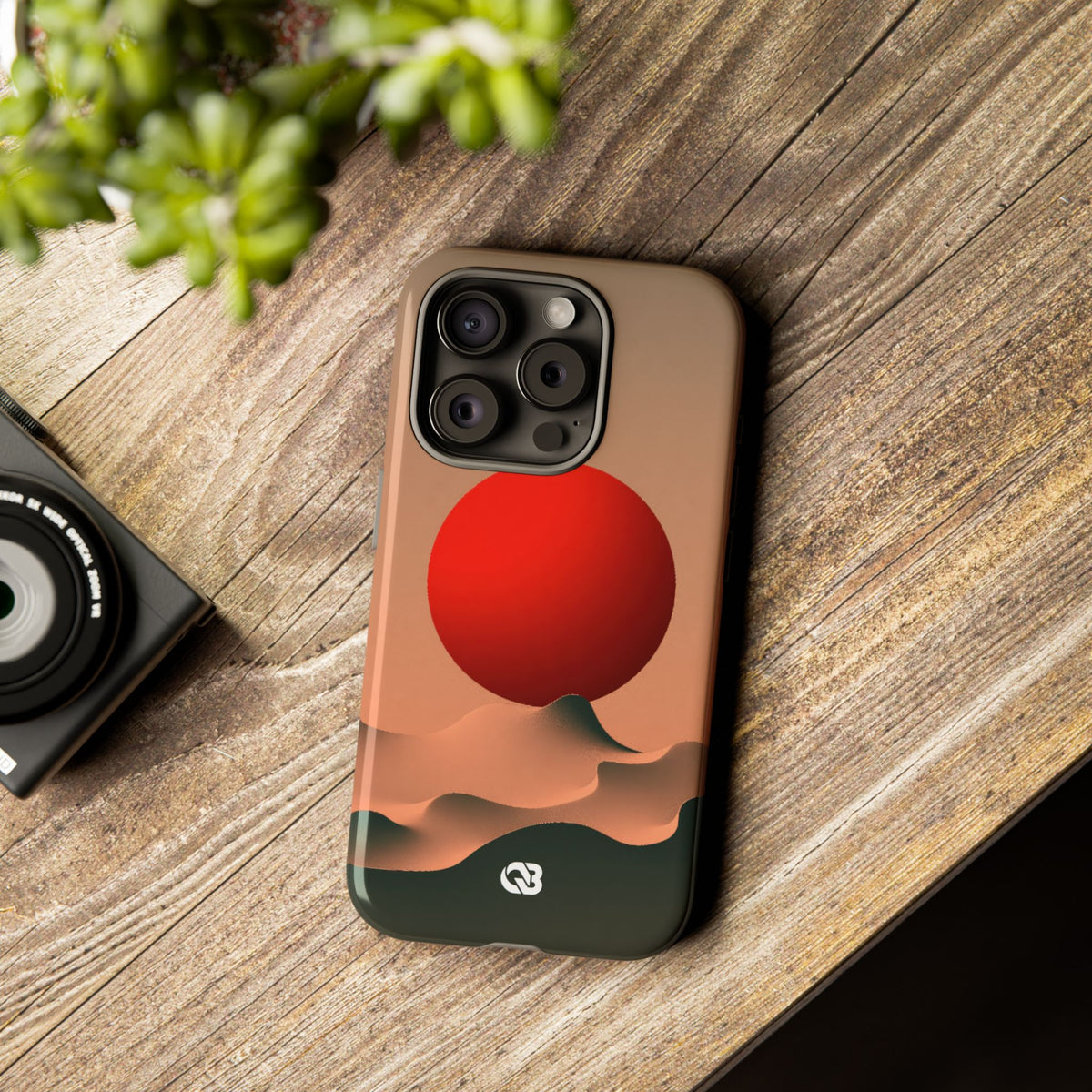 Crimson Sol Ridge · Tough Phone Case for iPhone · Red