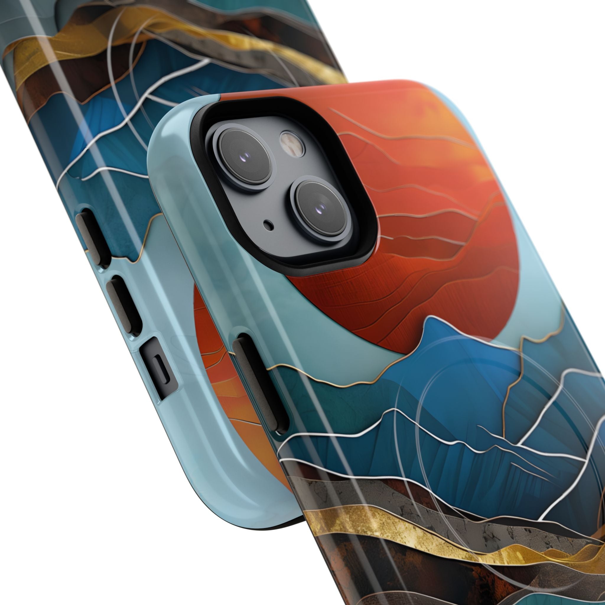 Molten Sun Peaks · Tough+ etui na telefon dla iPhone · Magsafe