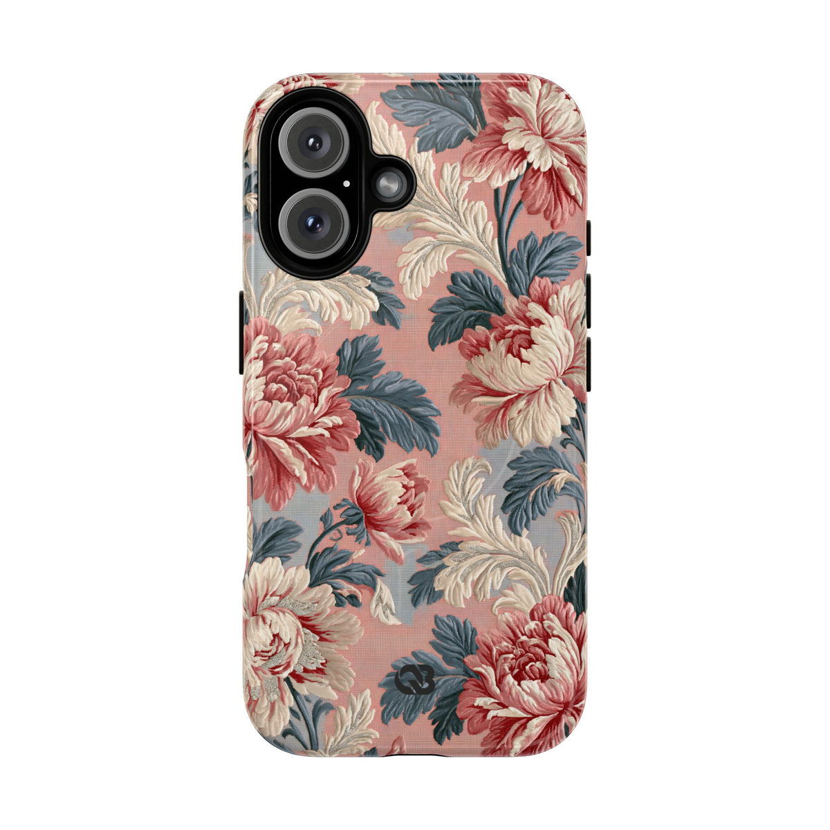 Blush Peony Jacquard · Tough 2.0 Magnetic Phone Case for iPhone · Pink