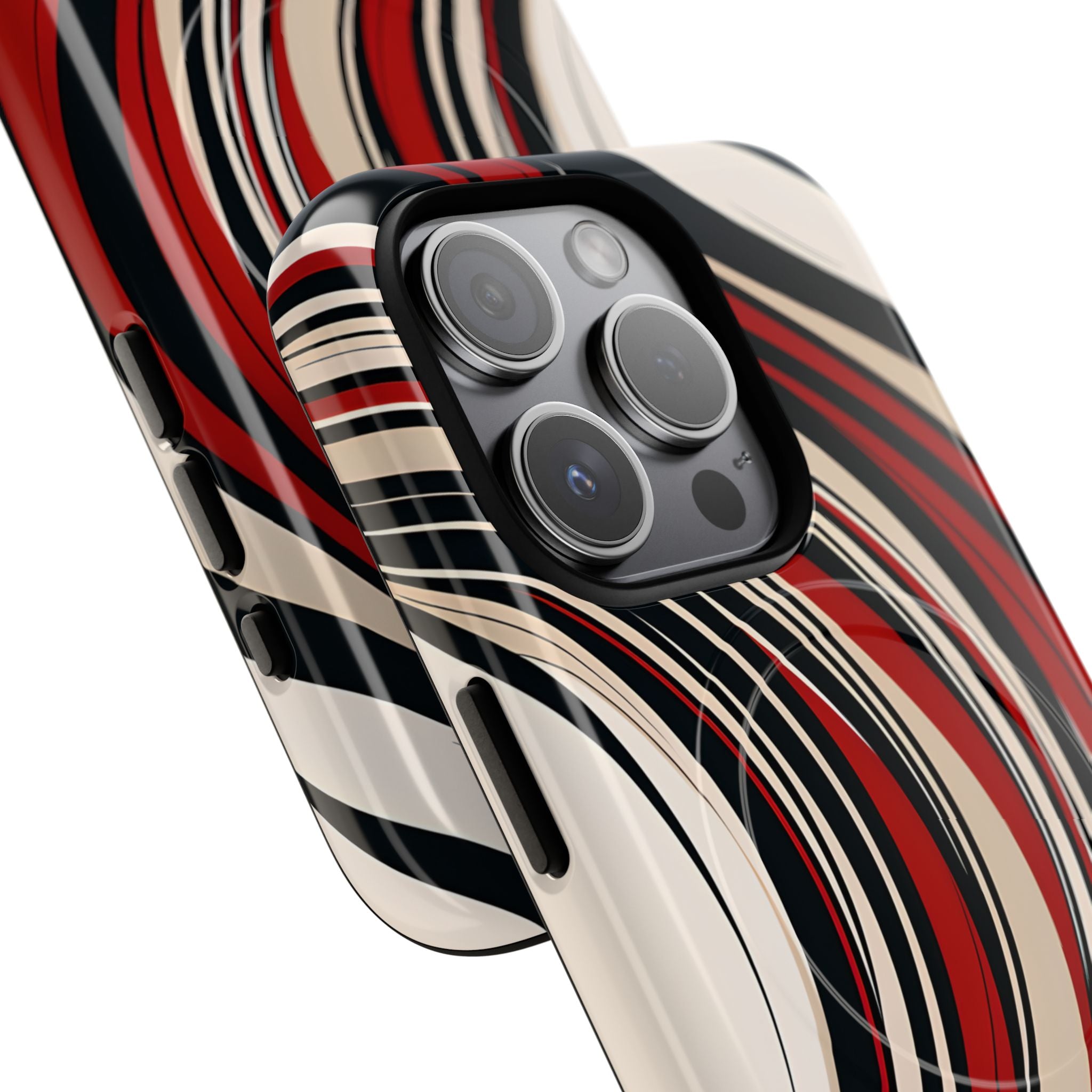 Crimson Flow Waves · Tough+ Magsafe