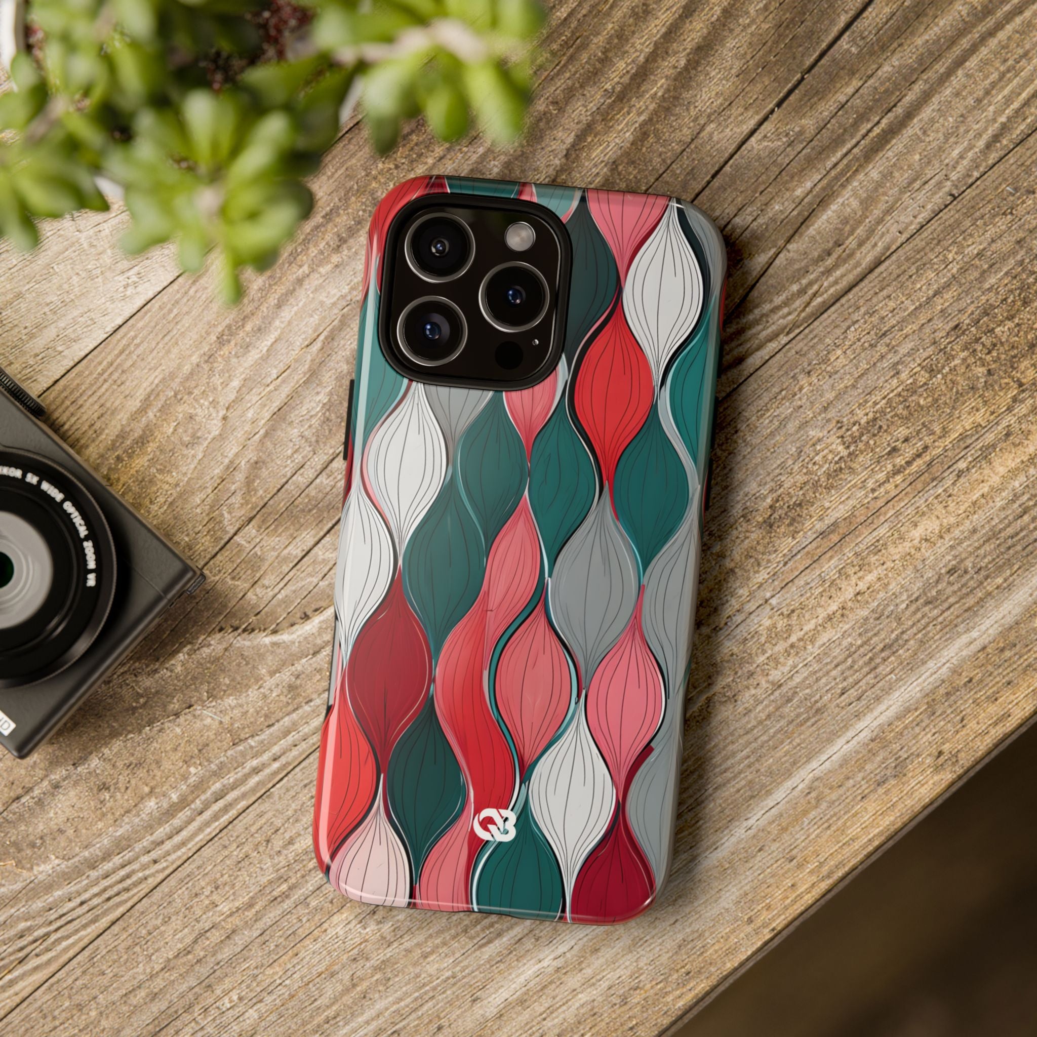 Slate Rose Ripple · Tough Phone Case for iPhone
