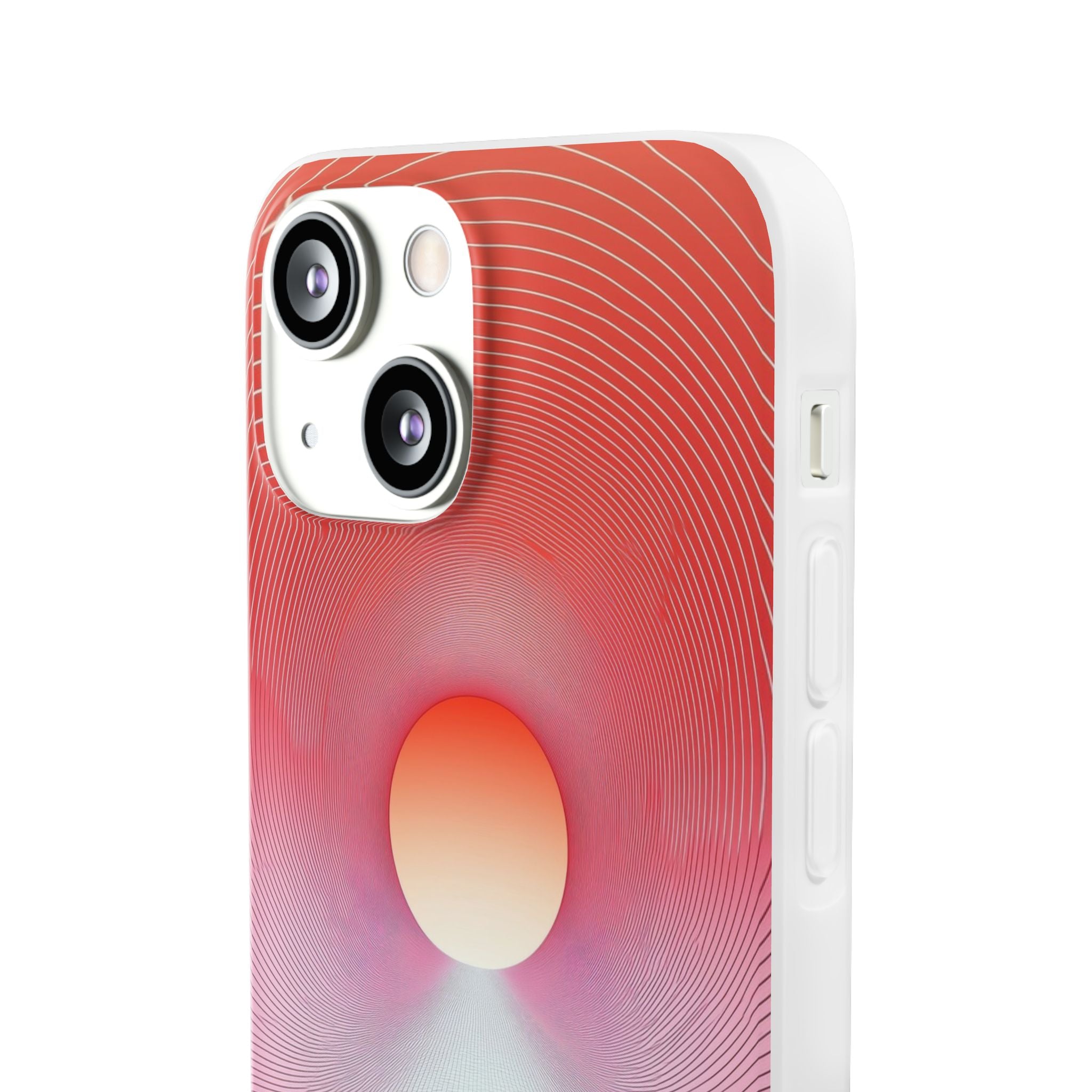 Oranssi Portal iPhone 13 mini -pehmeä suojakotelo