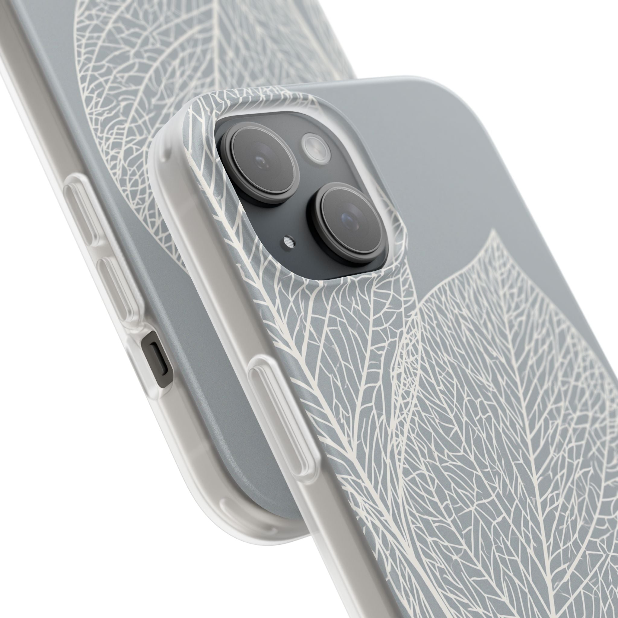 Grey Lite Phone Case for iPhone - Frosted Ash Veins