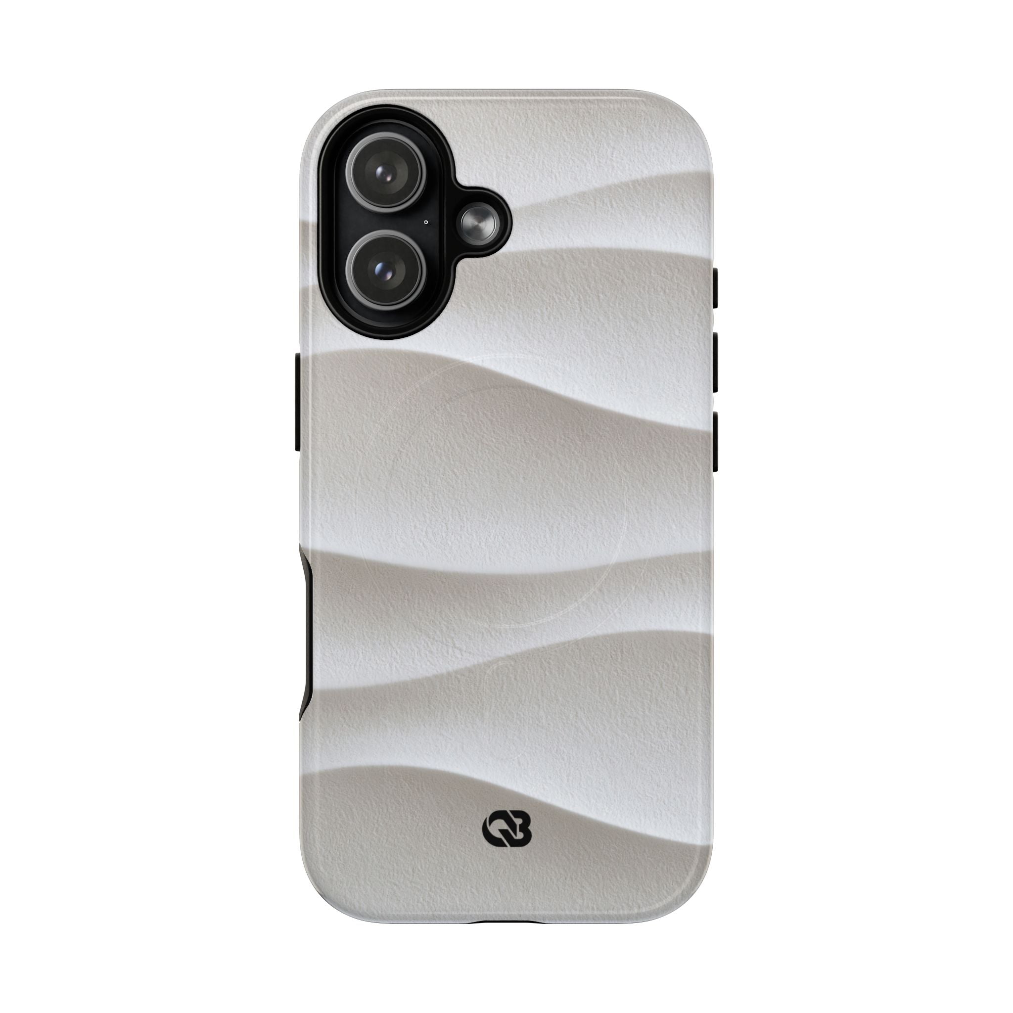 White Tough 2.0 Magsafe Phone Case for iPhone - Arctic Flow Ridges