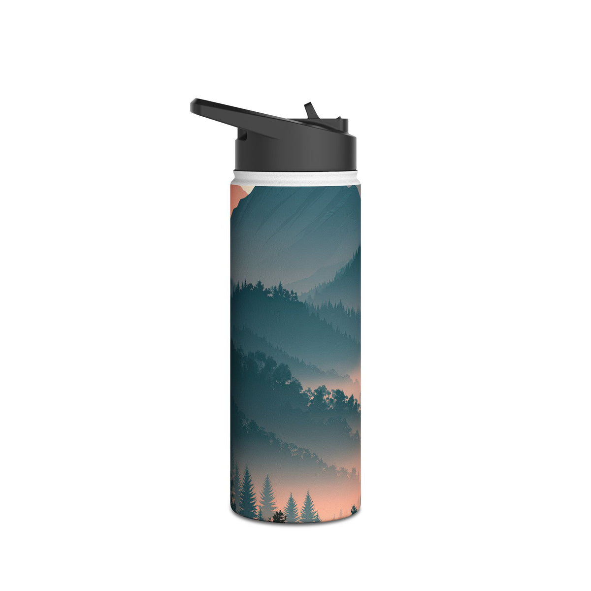 Misty Pine Summit · Insulated Water Bottle · Green
