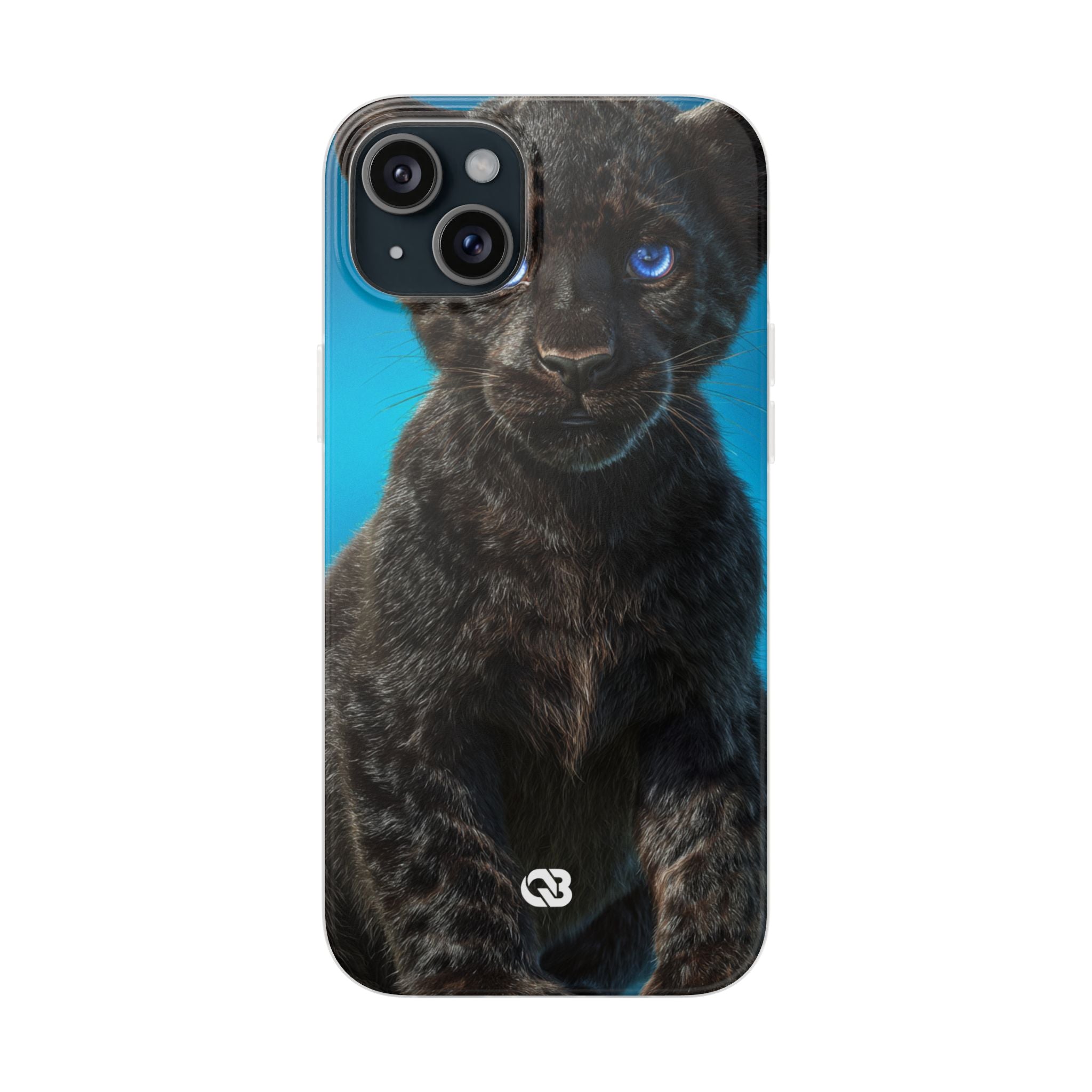 Sapphire Gaze Panther · Soft Phone Case for iPhone