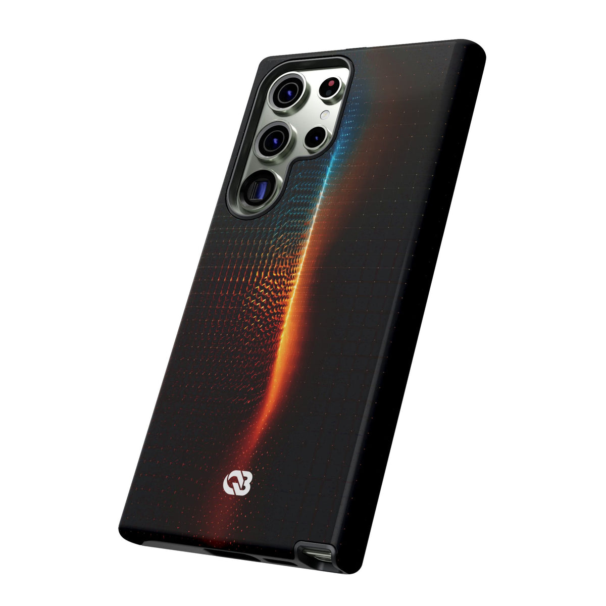 Luminous Refraction Grid · Tough Phone Case for Samsung · Black