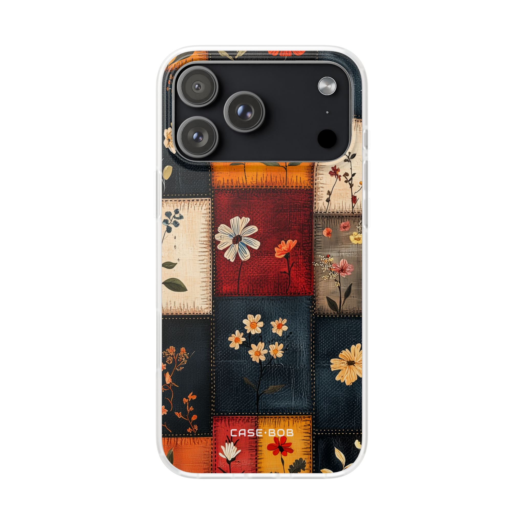 Patchwork Blooms iPhone 17 Pro Max Case - Soft - CASE•BOB