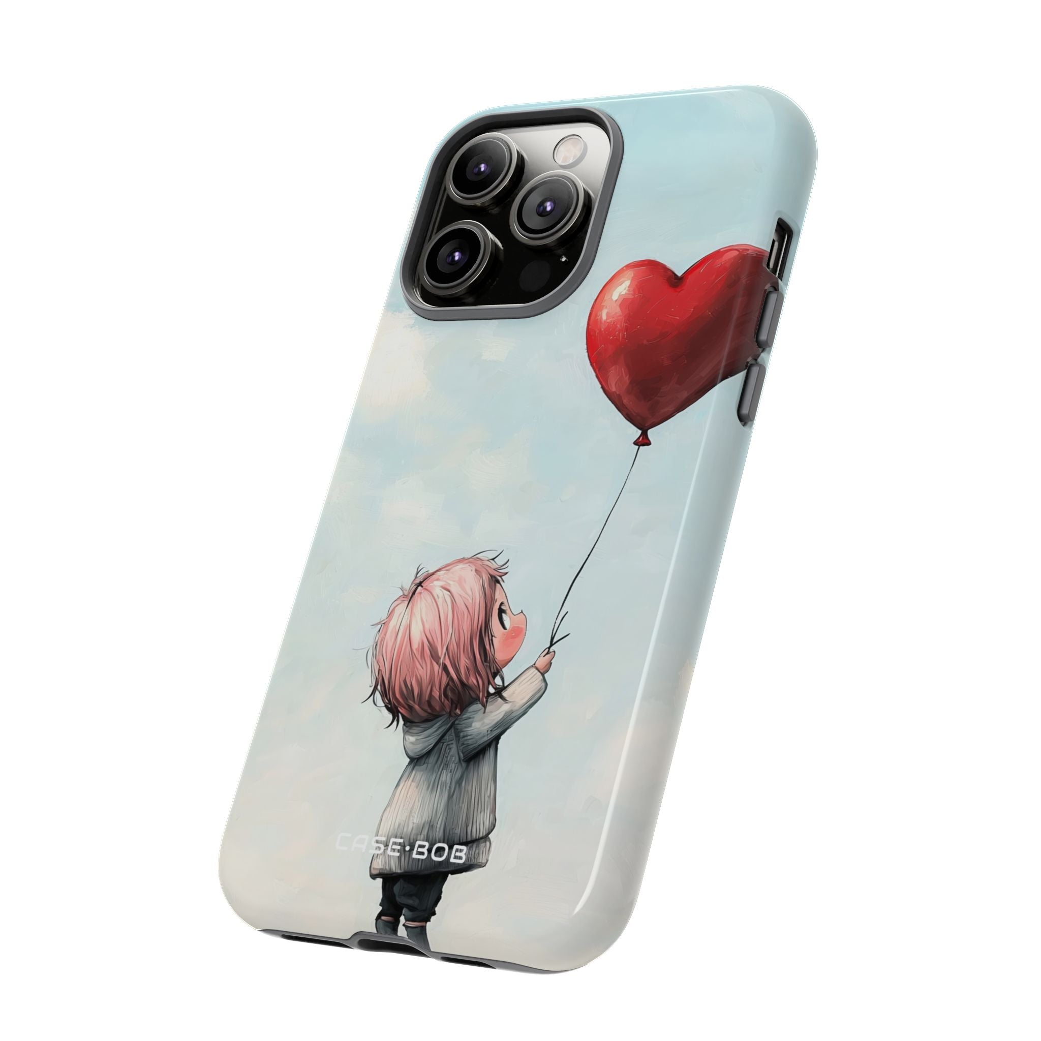 Heart Balloon Glow iPhone 14 Pro Max Case - Tough