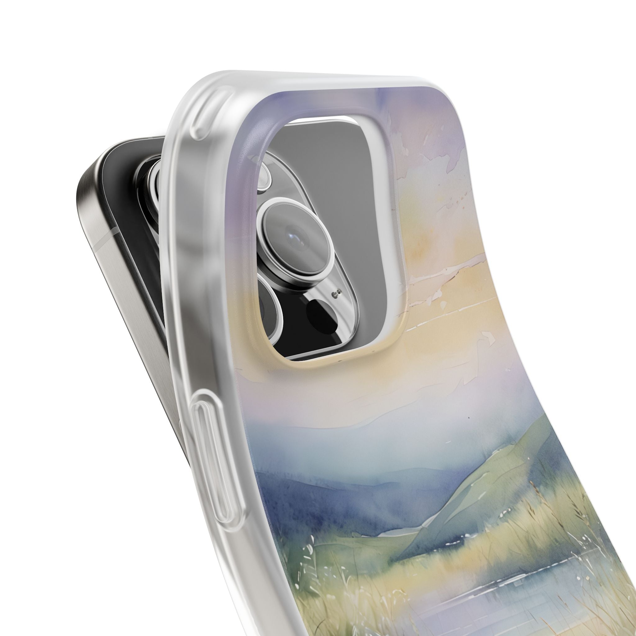 Pastel Shore Drift · Soft Case na iPhone