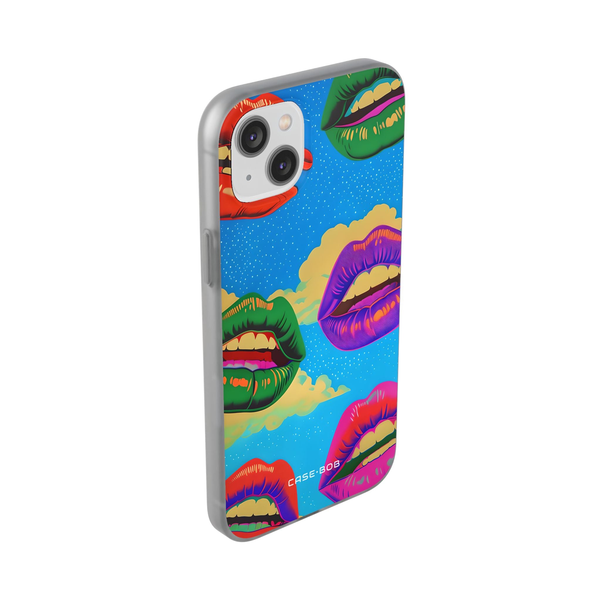Bunte Lipscape iPhone 14 Plus Case - Soft