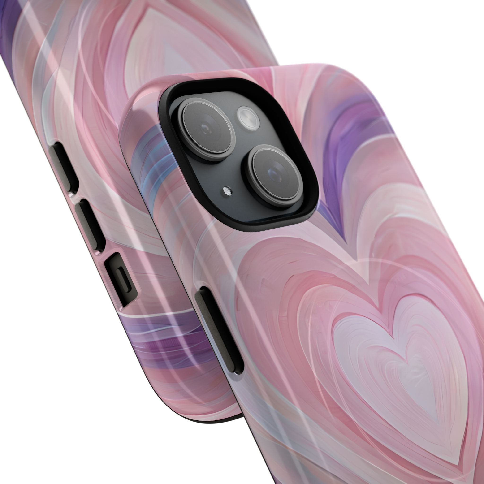 Lavender Pulse Hearts · Tough+ Magsafe