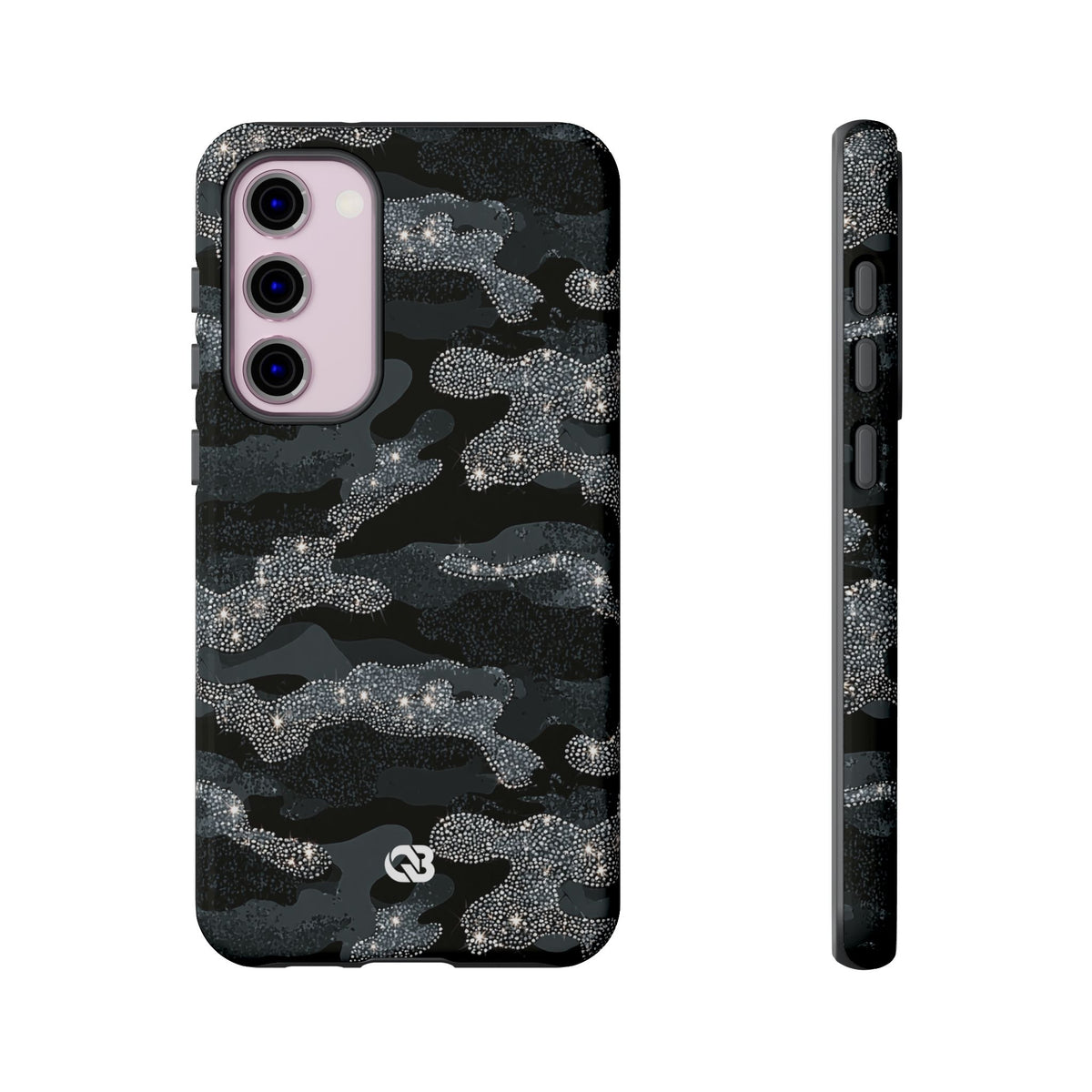 Glitter Shadow Camo · Tough Phone Case for Samsung · Black