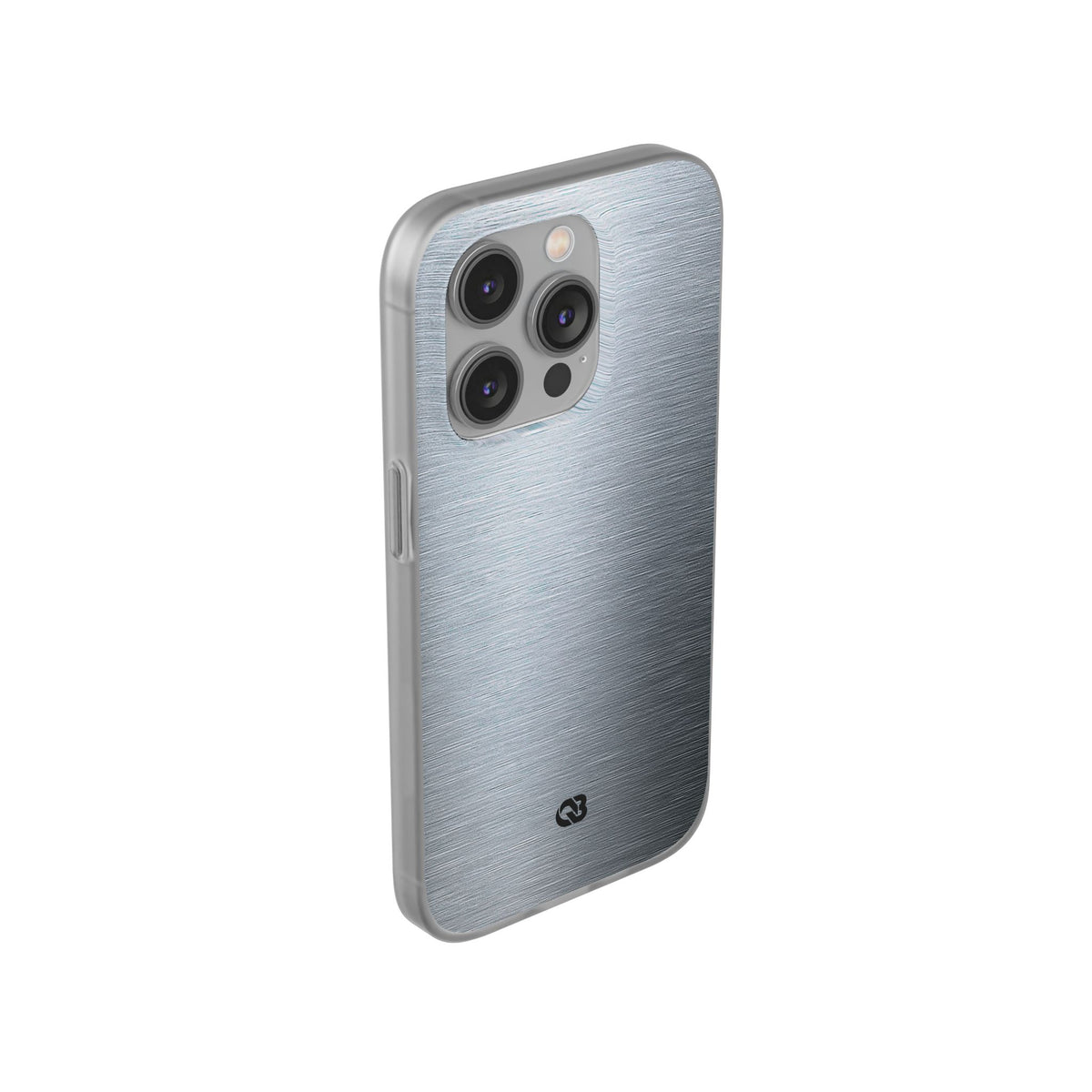 Silver Lite Phone Case for iPhone - Satin Chrome Grain