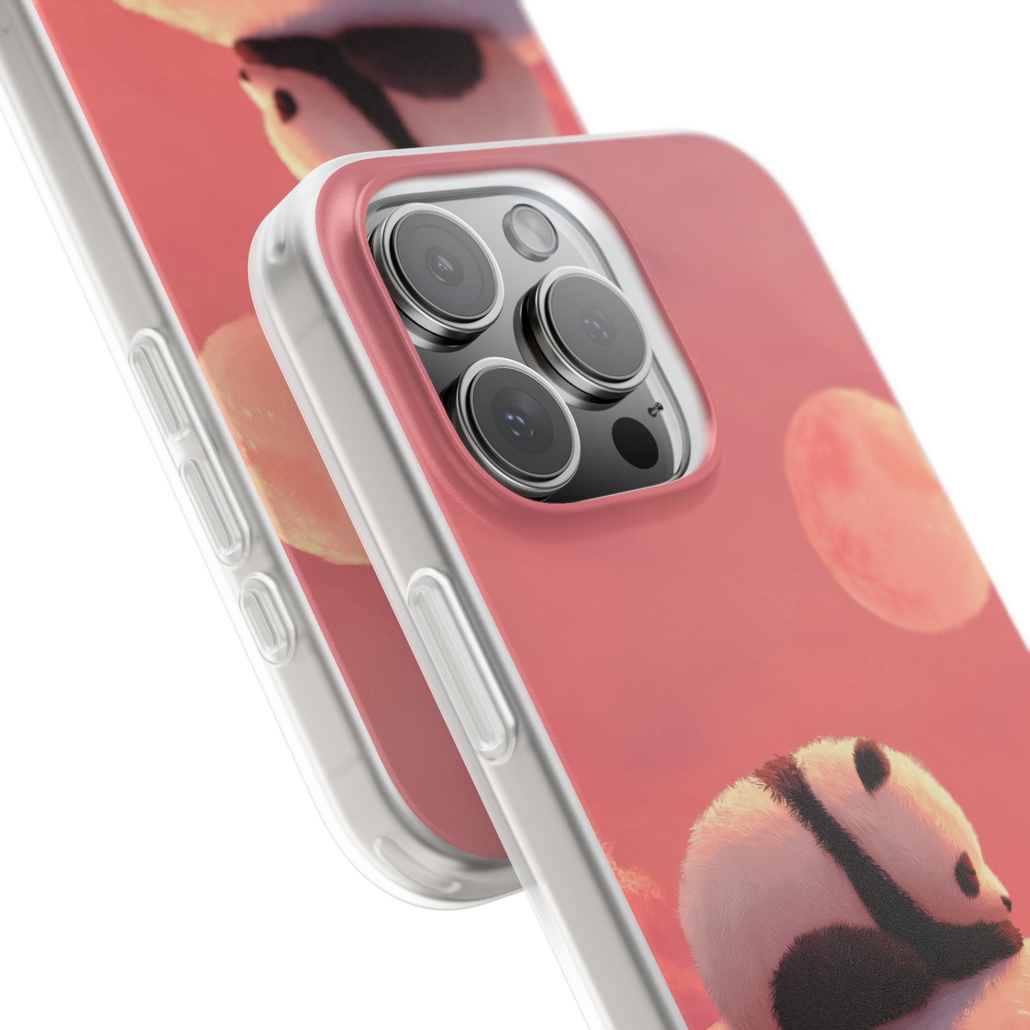 Rose Moon Panda · Soft Phone Case for iPhone