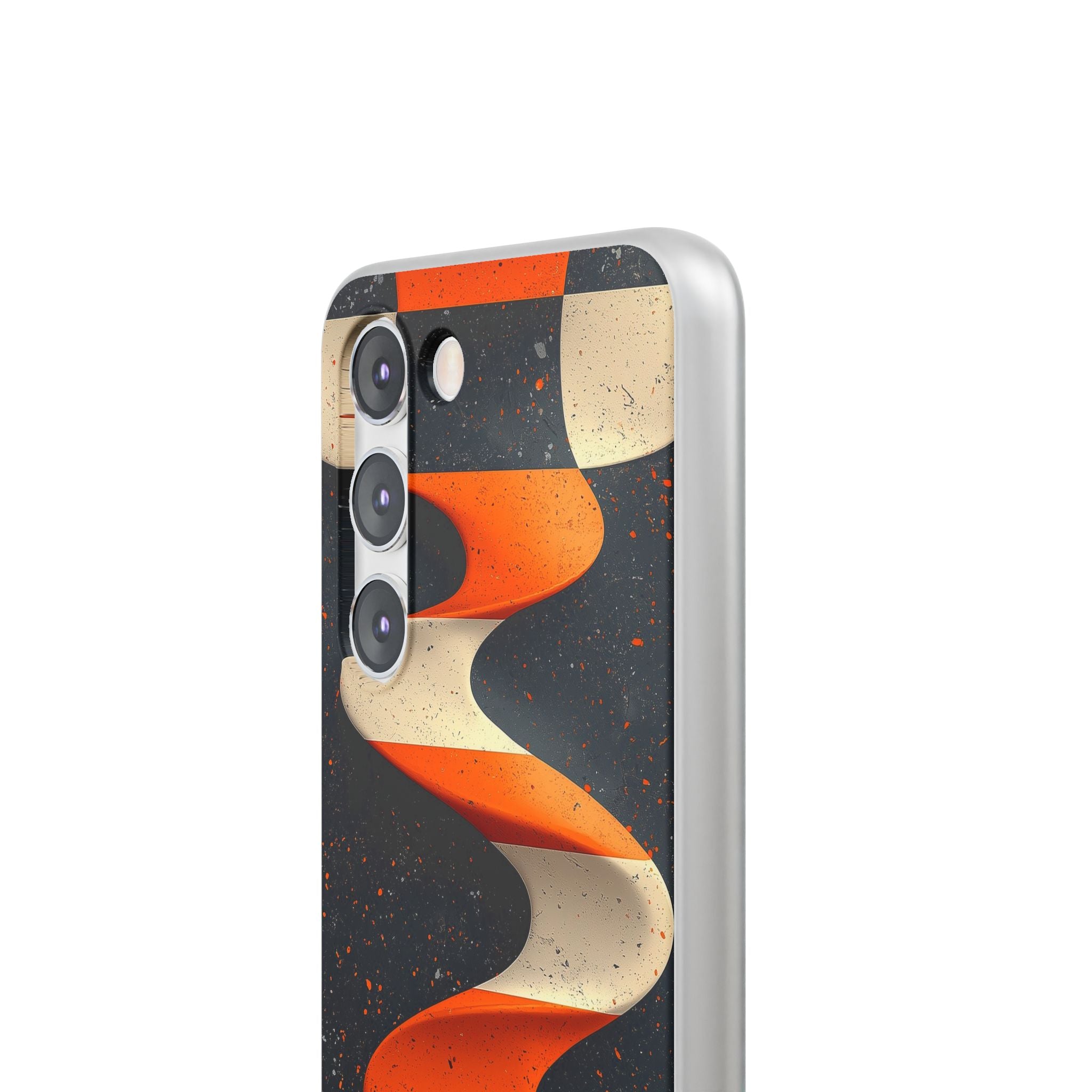 Orange Grit Twist · Soft Phone Case for Samsung