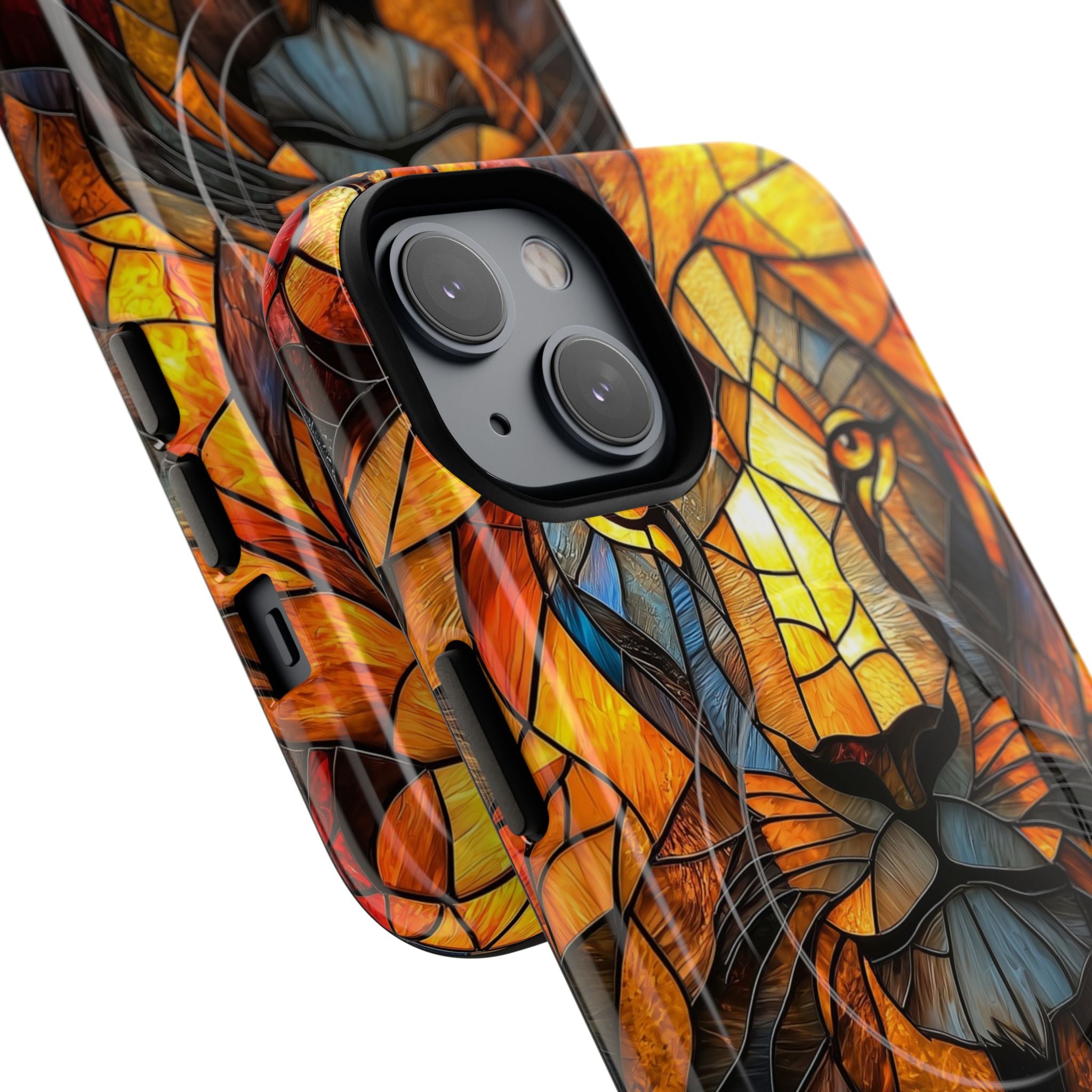 Lion Radiance iPhone 14 -kova suojakotelo