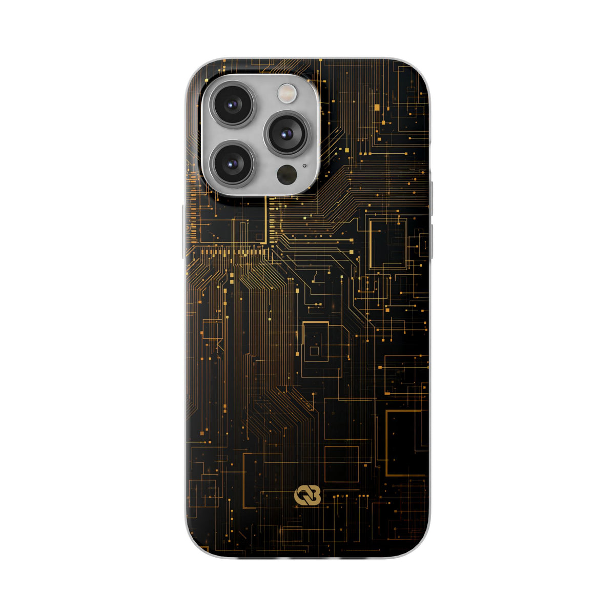 Gold Lite Phone Case for iPhone - Amber Core Mainframe