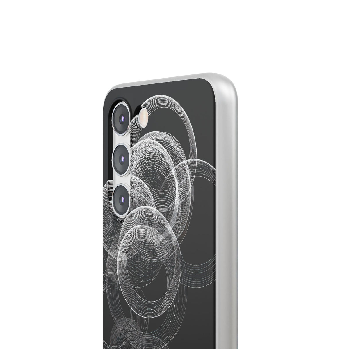Black Lite Phone Case for Samsung - Kinetic Wireframe Orbit