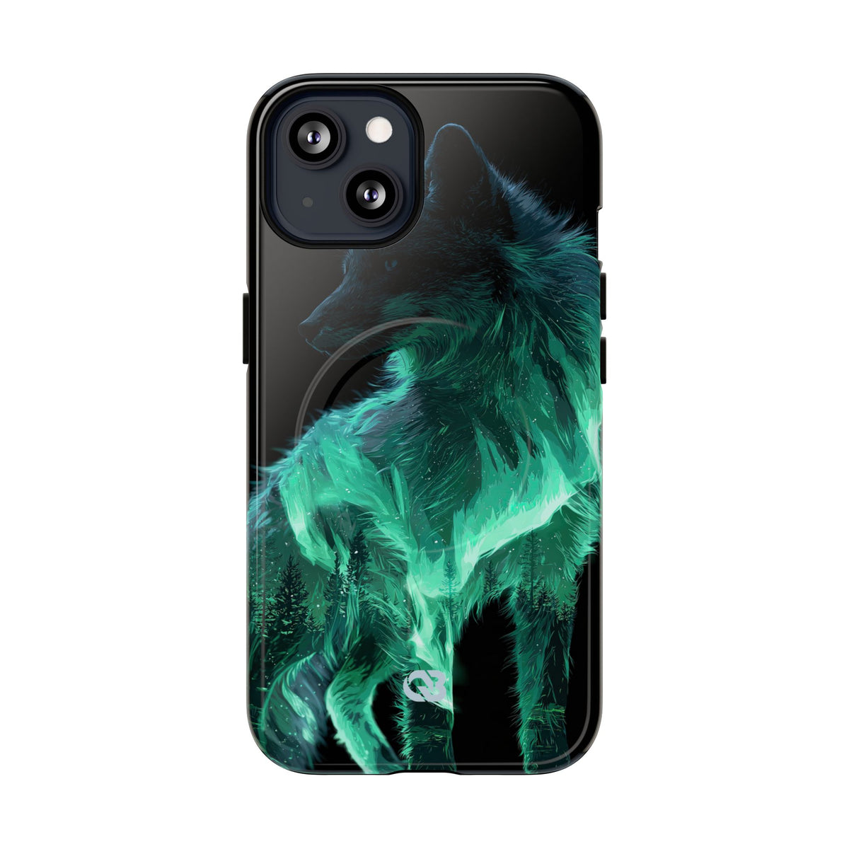Nordic Aurora Fox · Tough 2.0 Magnetic Phone Case for iPhone · Teal
