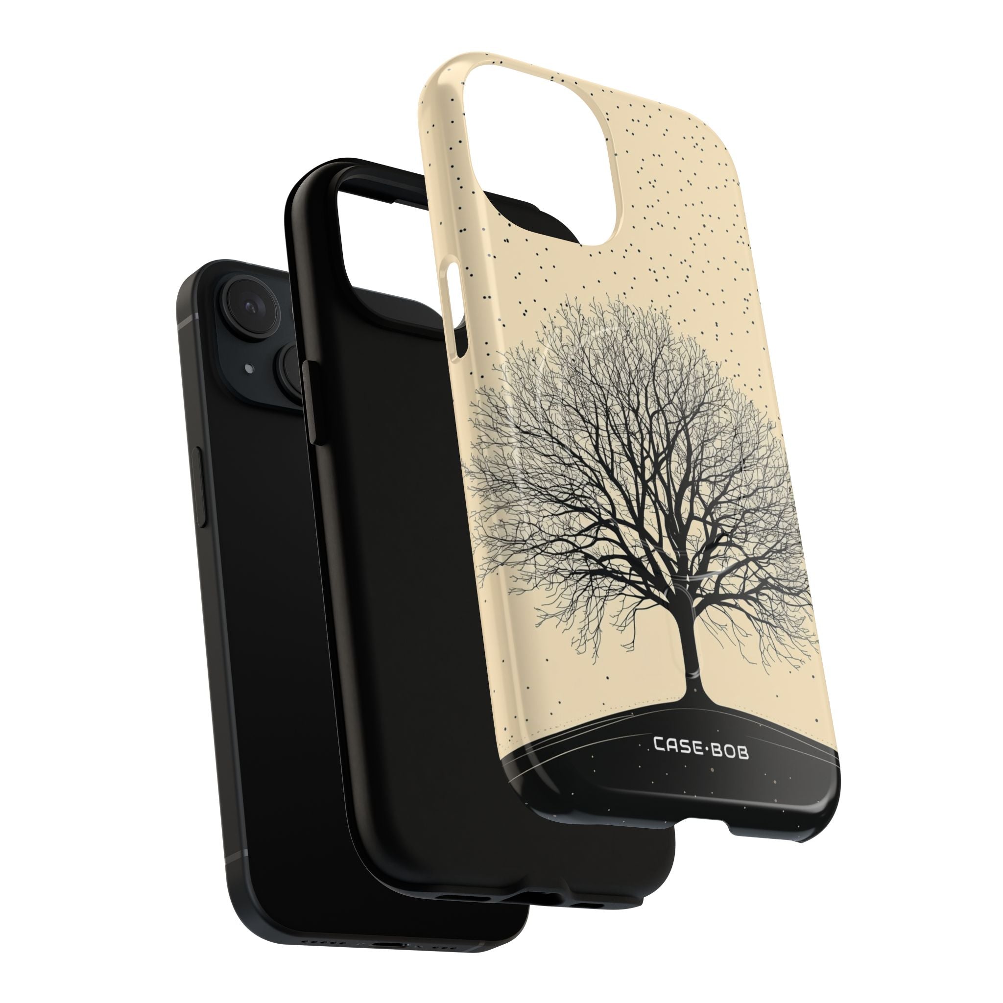 Silent Branches iPhone 15 Cover - Tough+