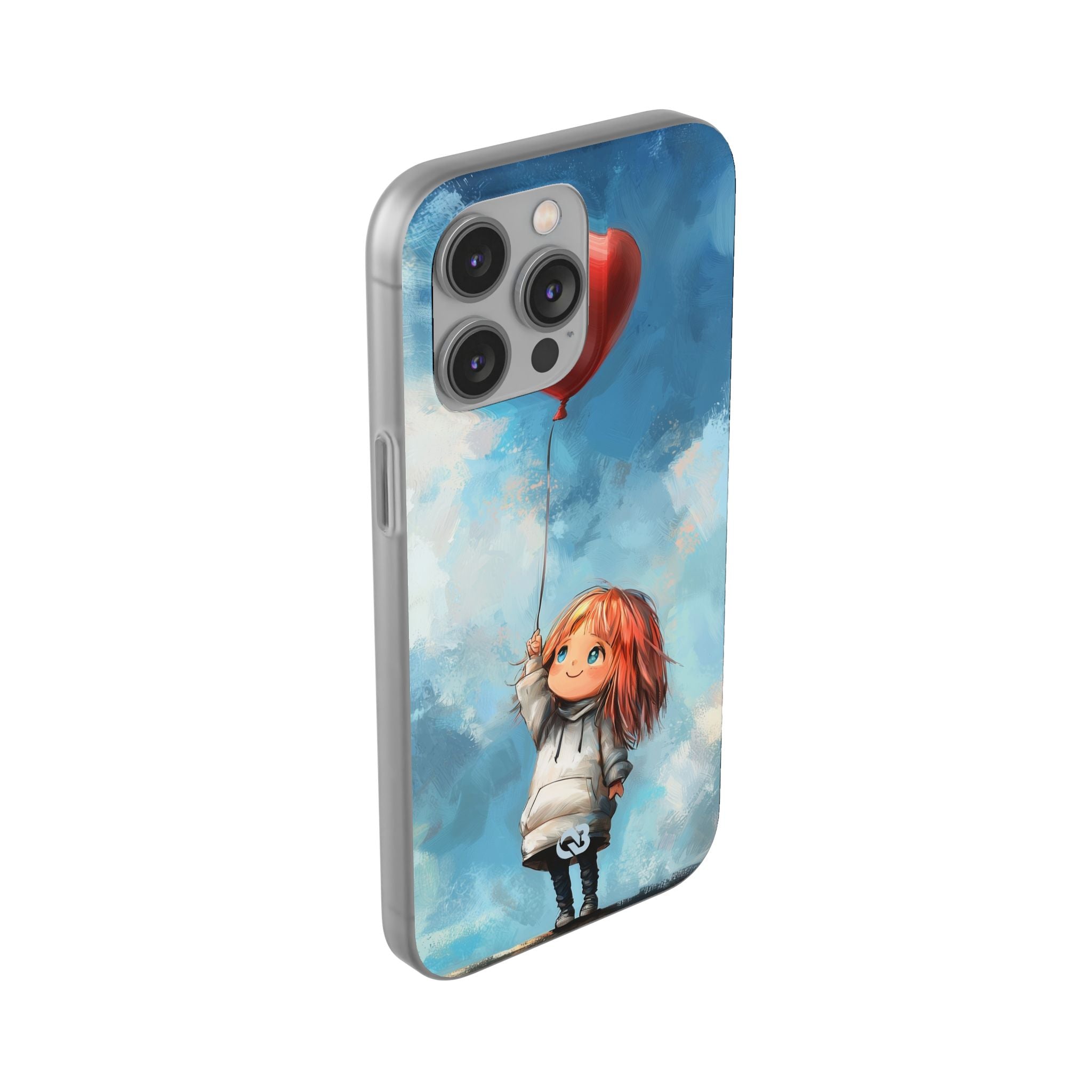 Crimson Heart Sky · Soft Coque de téléphone pour iPhone