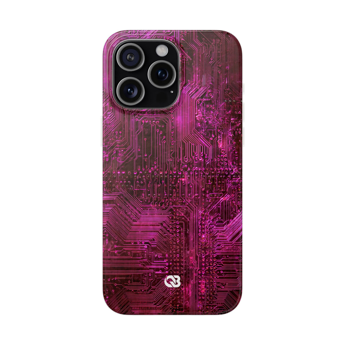 Magenta Circuit Trace · Lite Phone Case for iPhone · Pink