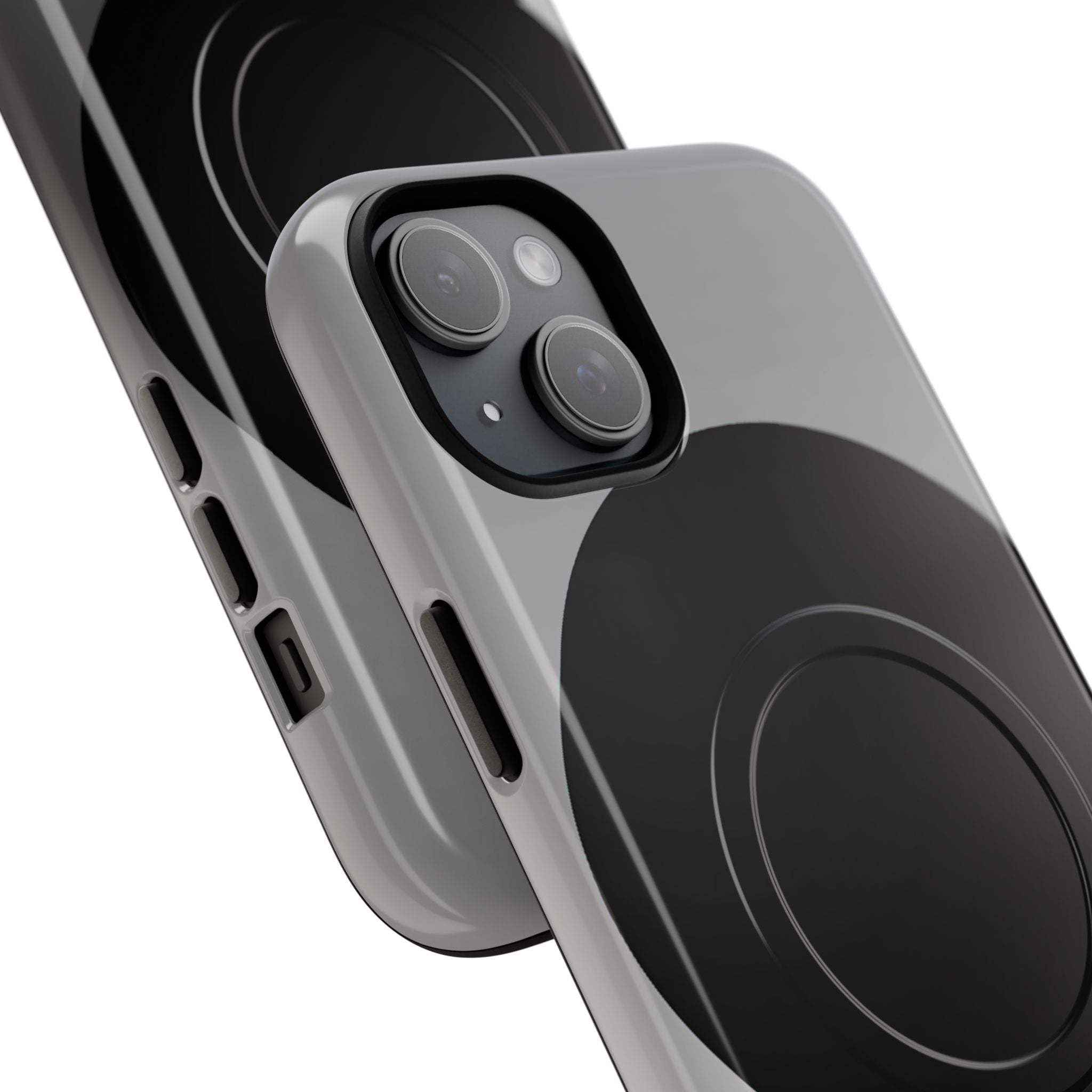 Grey Tough 2.0 Magsafe Phone Case for iPhone - Matte Onyx Sphere
