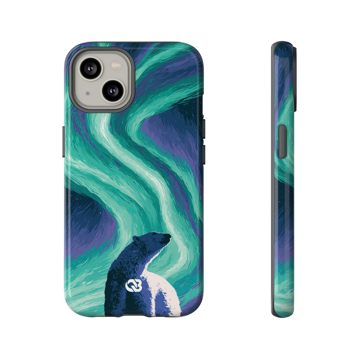 Arctic Aurora Bear · Tough Phone Case for iPhone · Teal