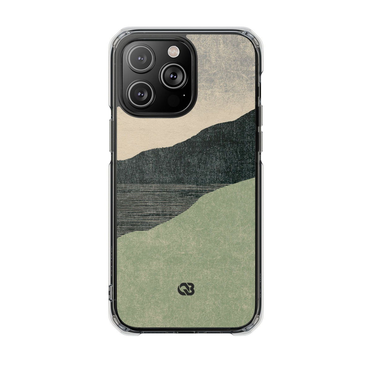 Sage Ridge Horizon · Clear Impact Magnetic Phone Case for iPhone · Green