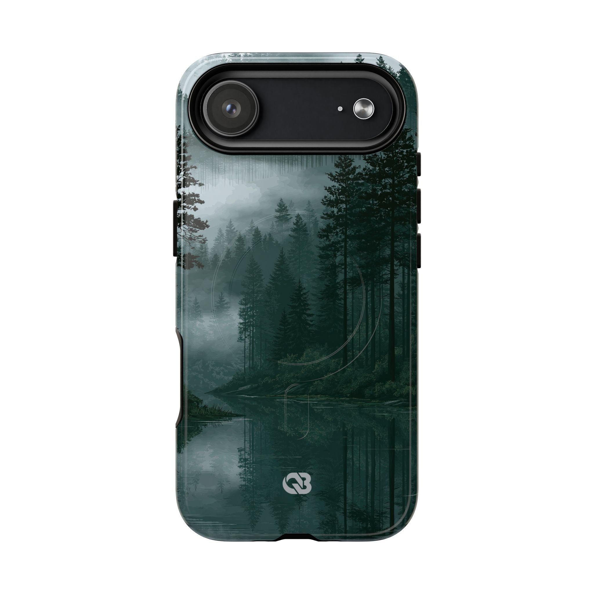 Green Tough 2.0 Magsafe Phone Case for iPhone - Misty Evergreen Mirror