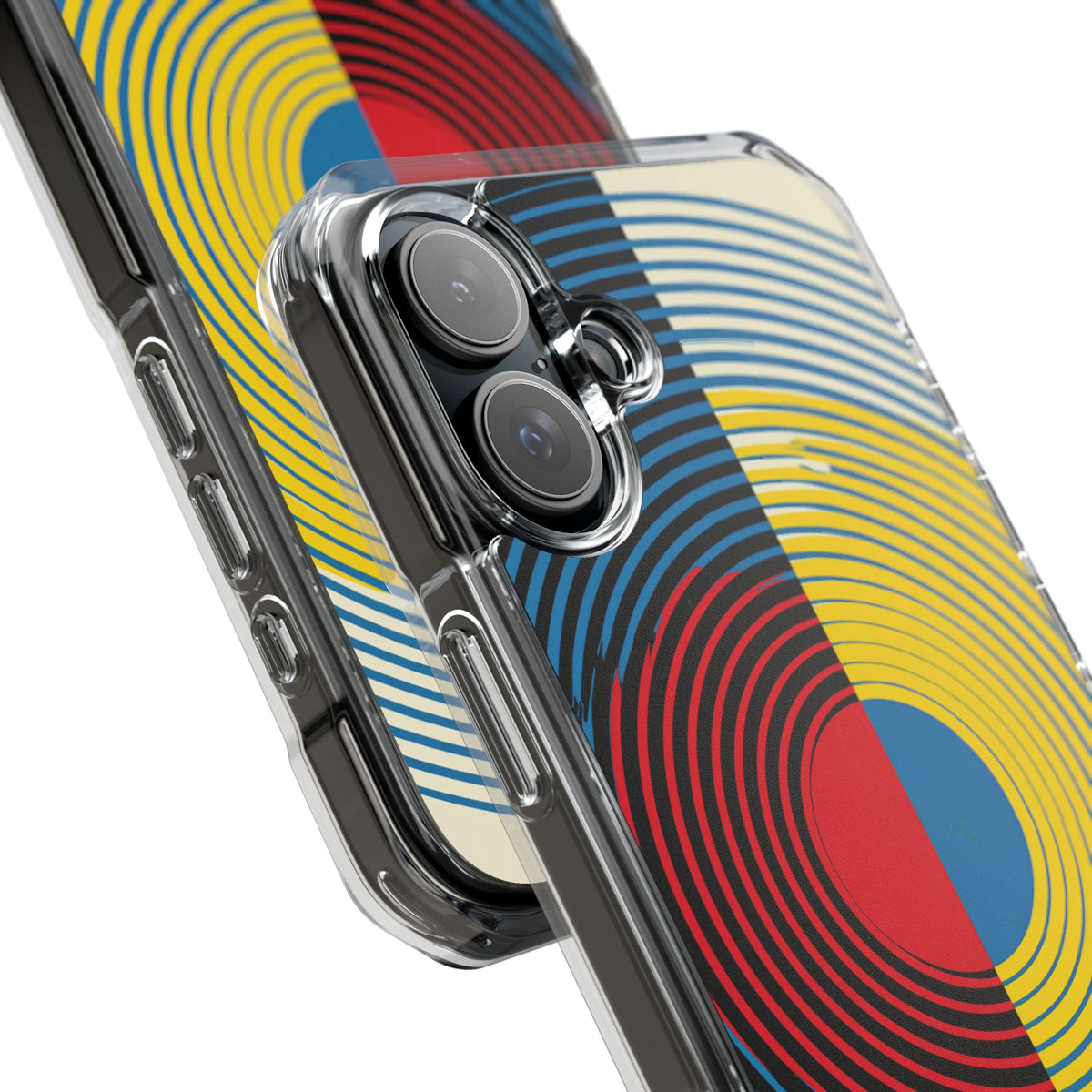 Chromatic Orbit · Clear Impact Magnetic Phone Case for iPhone · Blue