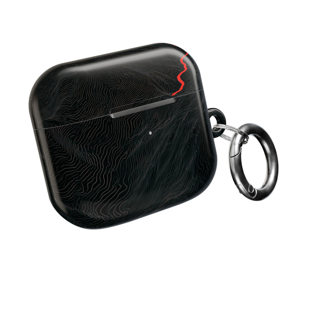 Crimson Ridge Pass · Hard Case for AirPods & AirPods Pro · Black