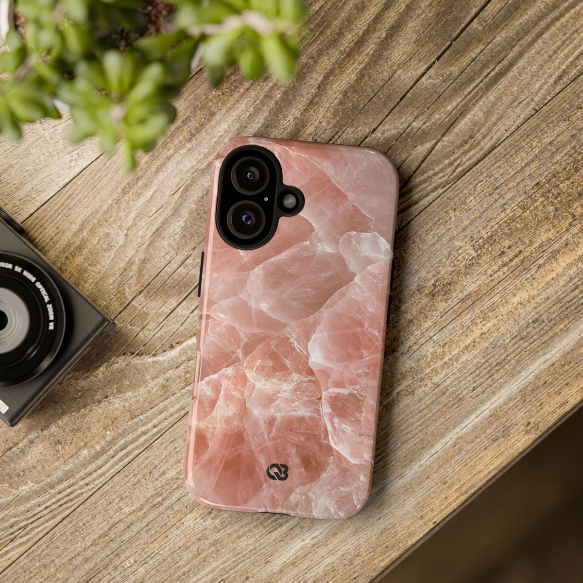 Rose Quartz Facet · Tough Phone Case for iPhone · Pink