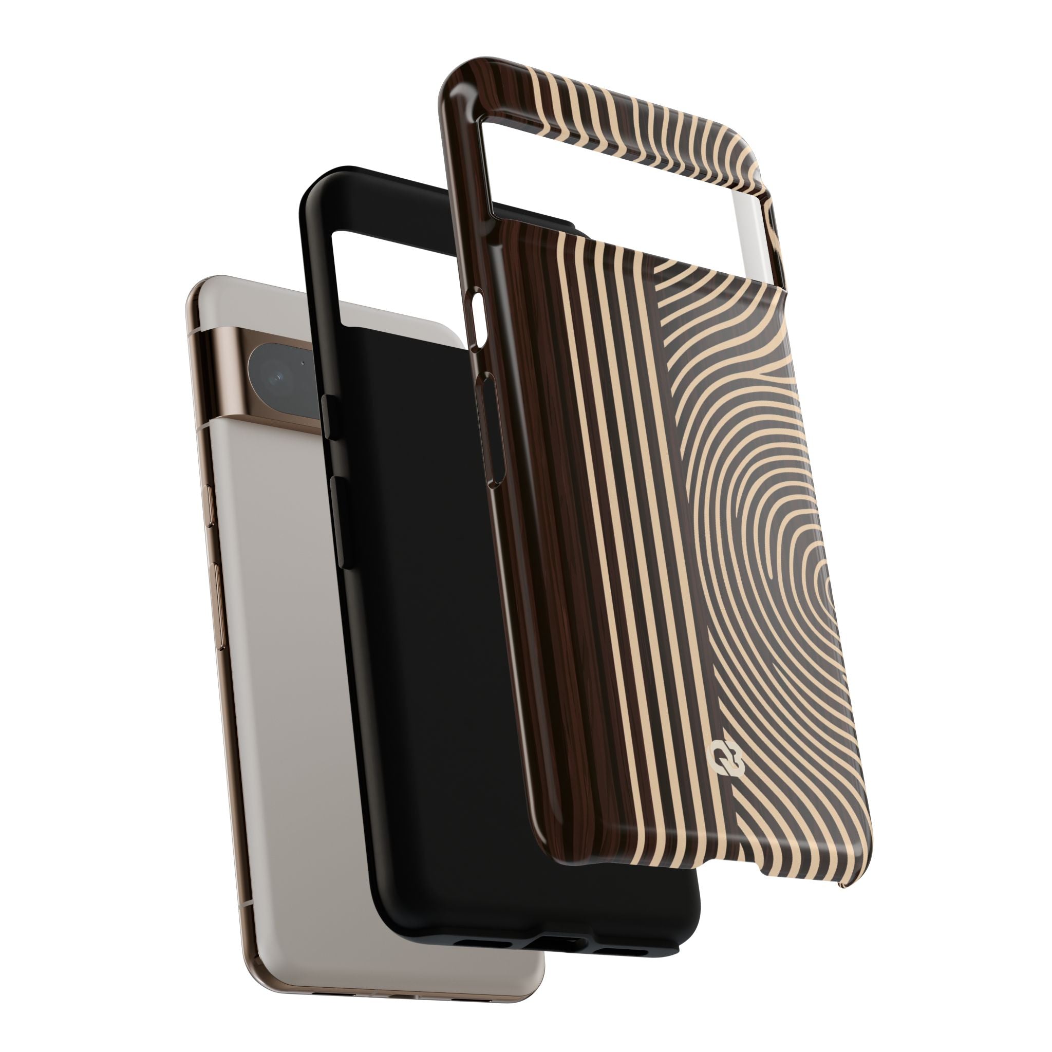 Brown Tough Phone Case for Google Pixel - Espresso Sand Ridge