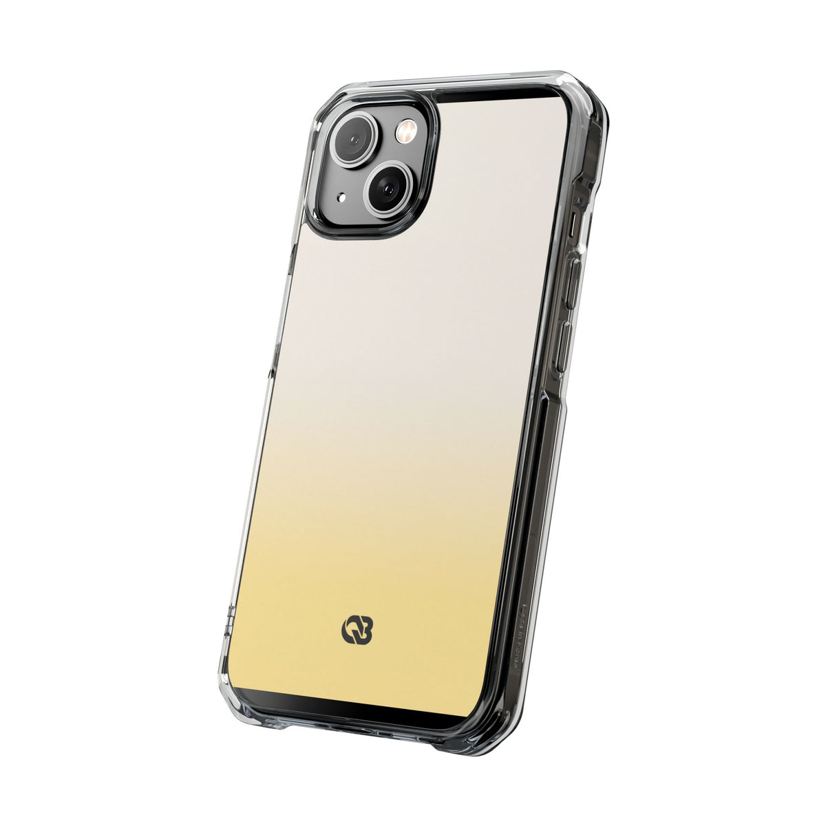 Solar Cream Ombre · Clear Impact Magnetic Phone Case for iPhone · Yellow