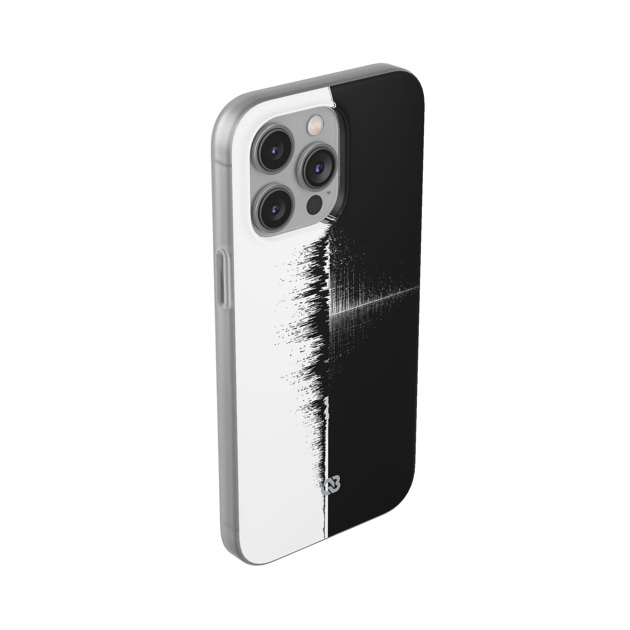 Black Lite Phone Case for iPhone - Static Signal Split