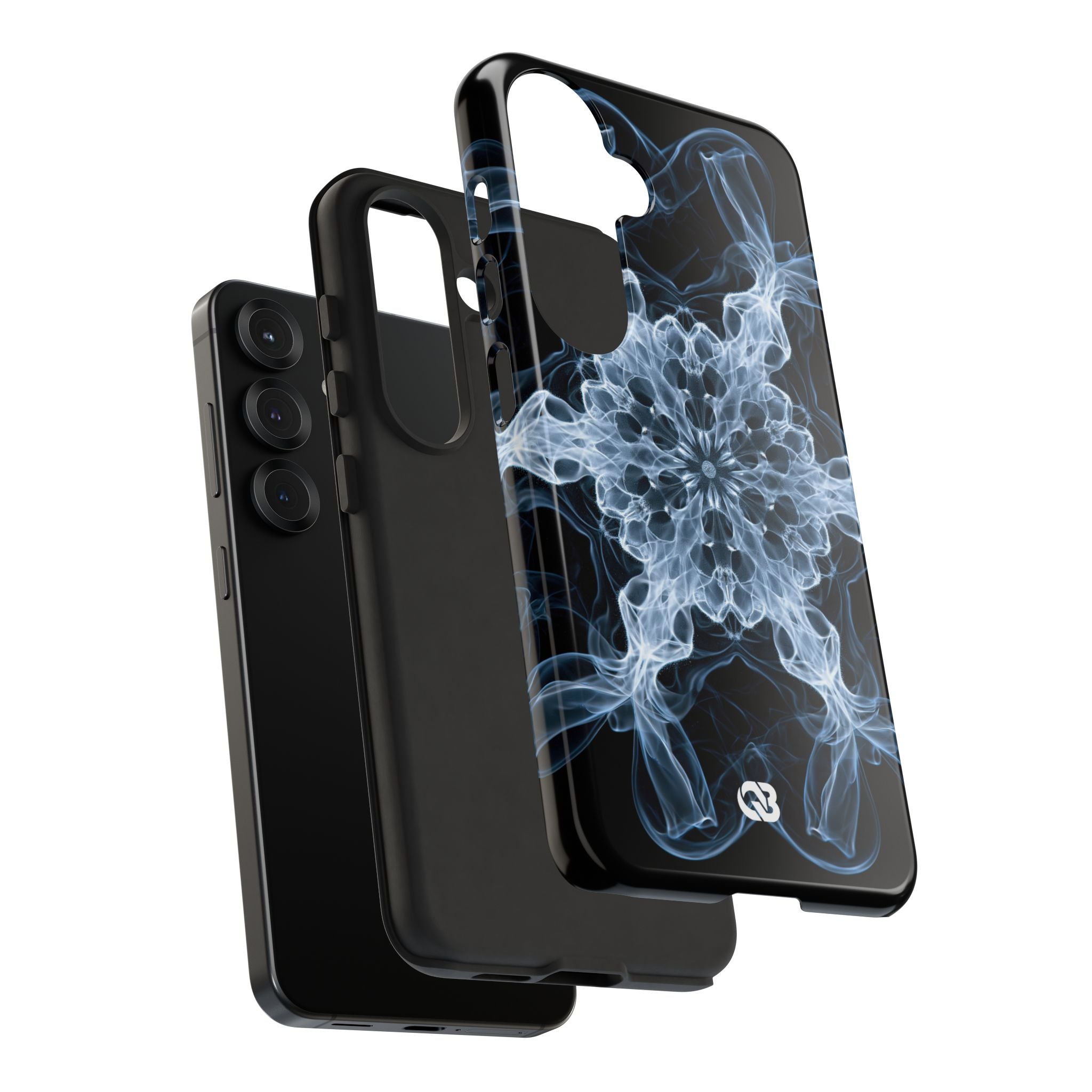 Blue Tough Phone Case for Samsung - Glacial Smoke Crown