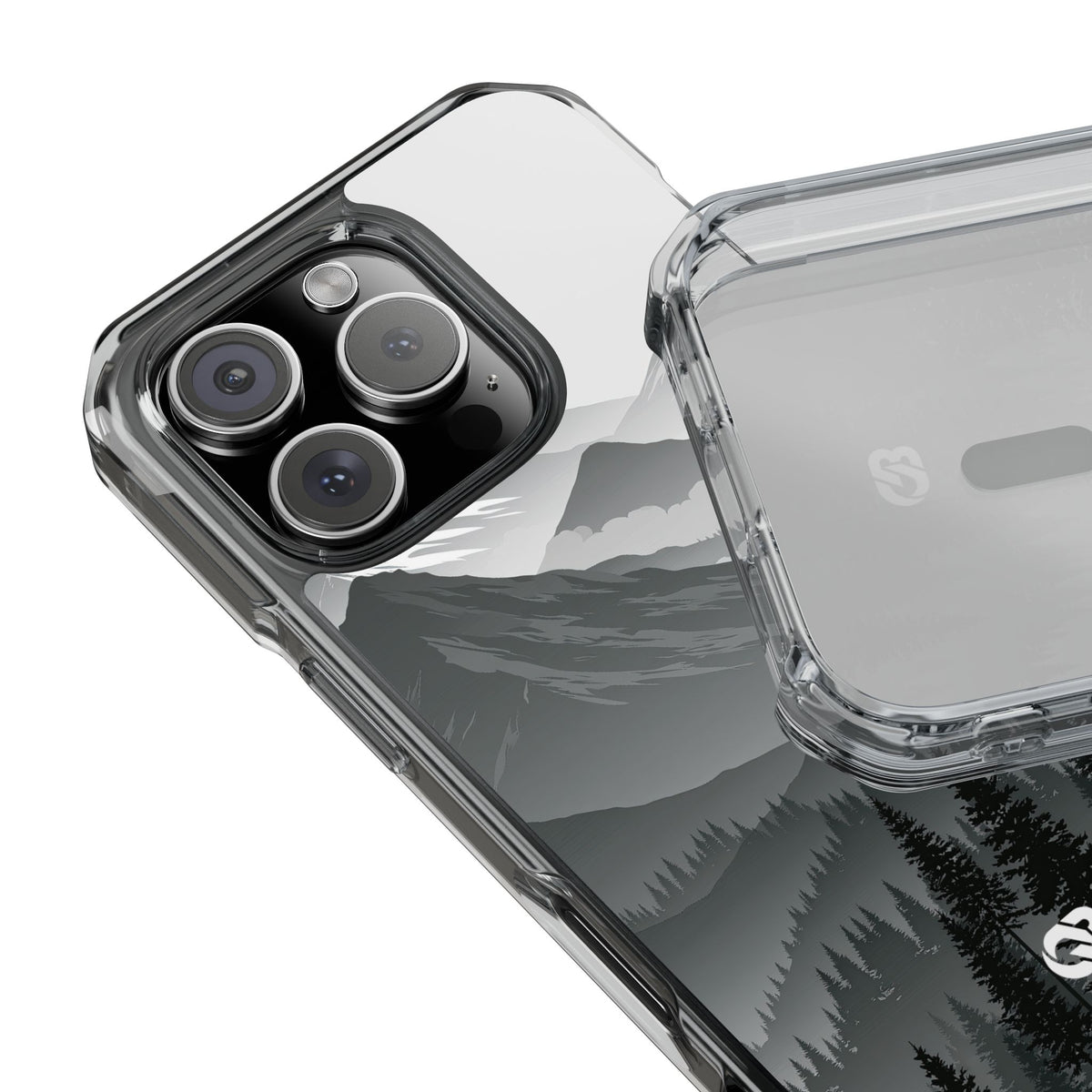 Alpine Horizon · Clear Impact Magnetic Phone Case for iPhone · Black