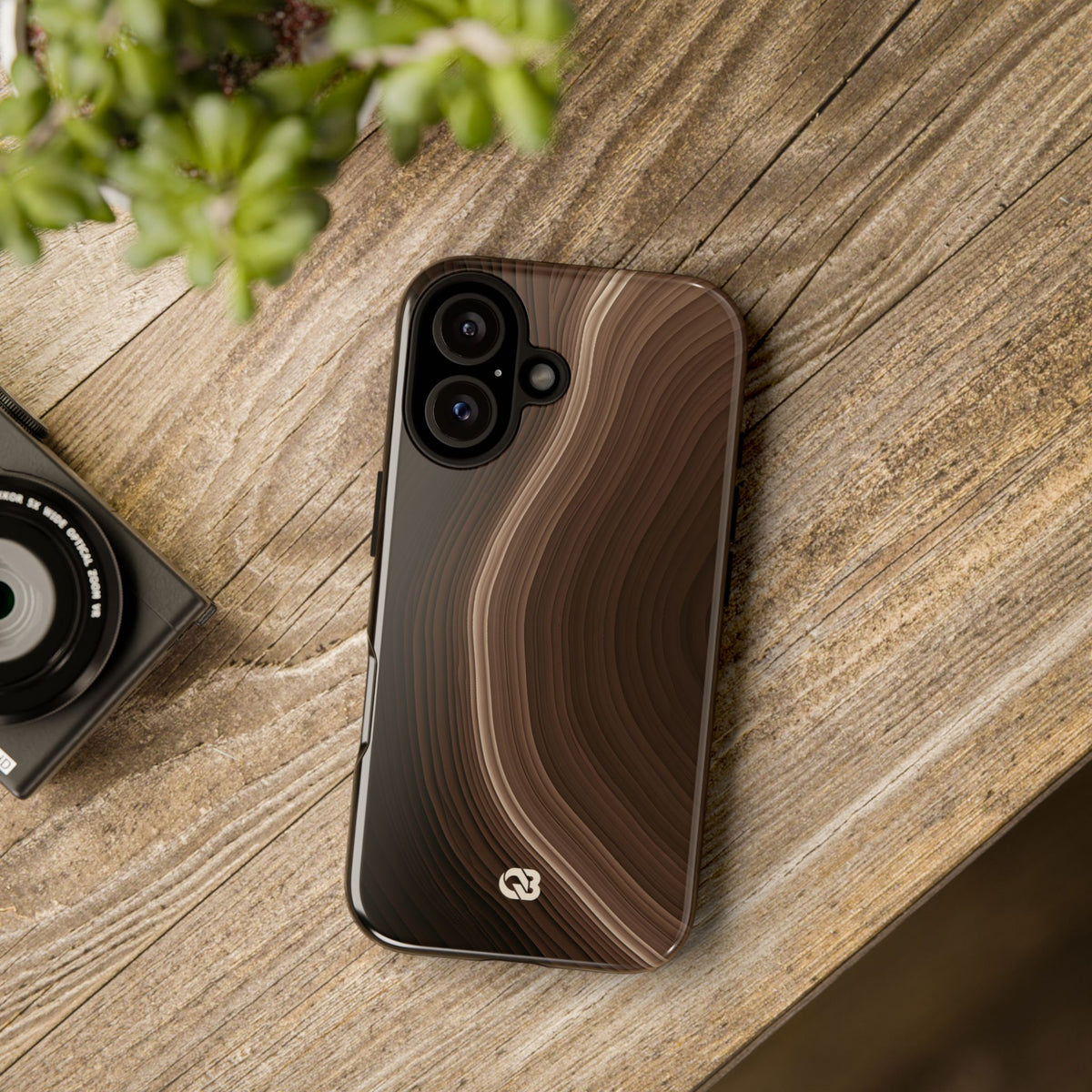 Umber Strata · Tough Phone Case for iPhone · Brown