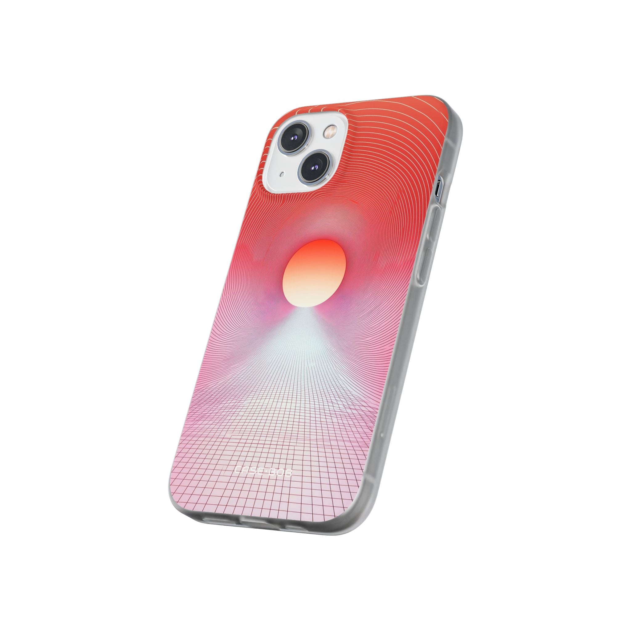 Orange Portal iPhone 14 Cover - Blød